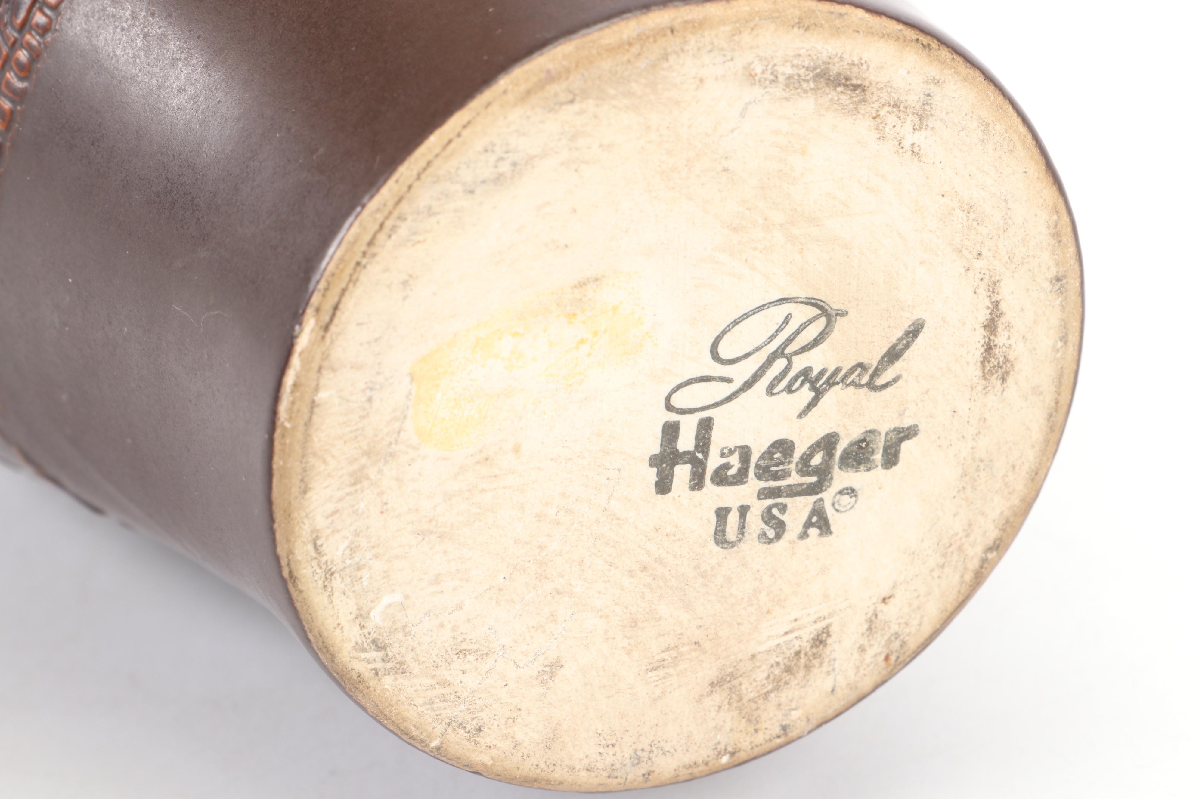 Haeger Pottery Textured Ceramic Vase, Mid-20th Century