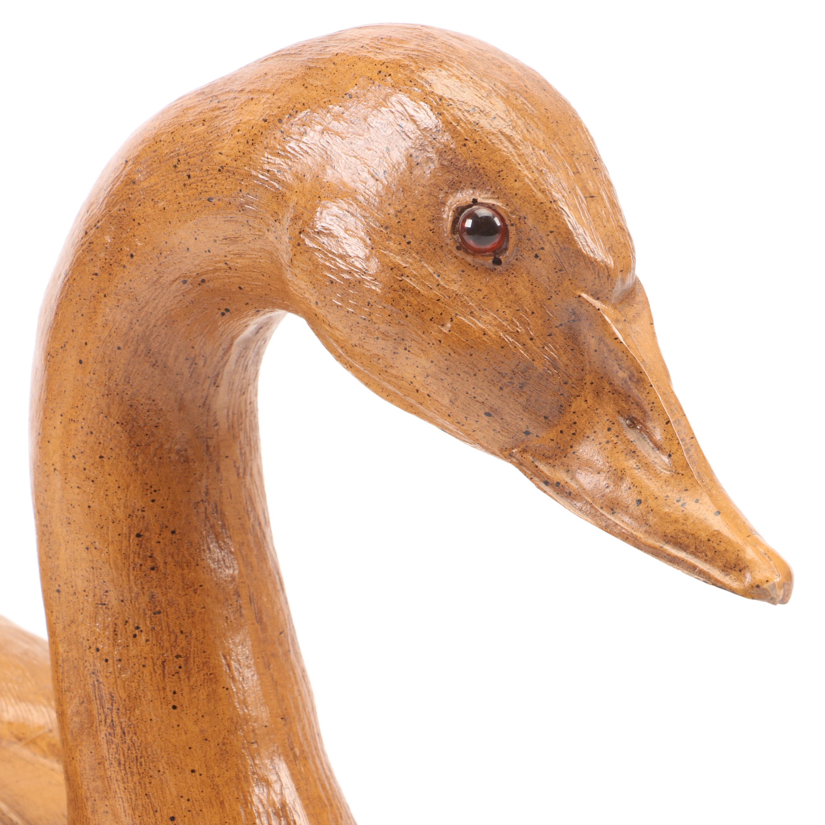 Folk Art Carved Goose