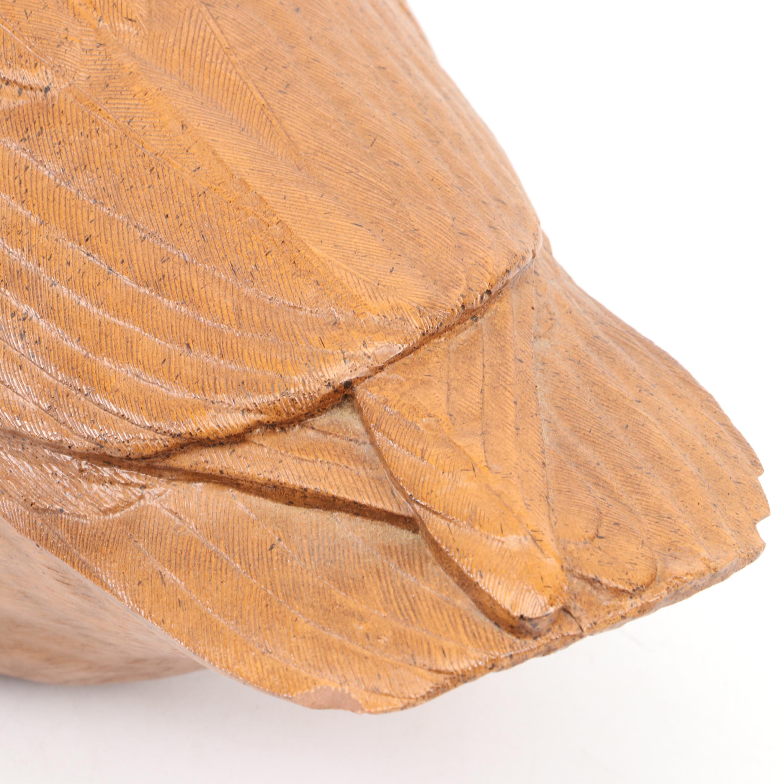 Folk Art Carved Goose