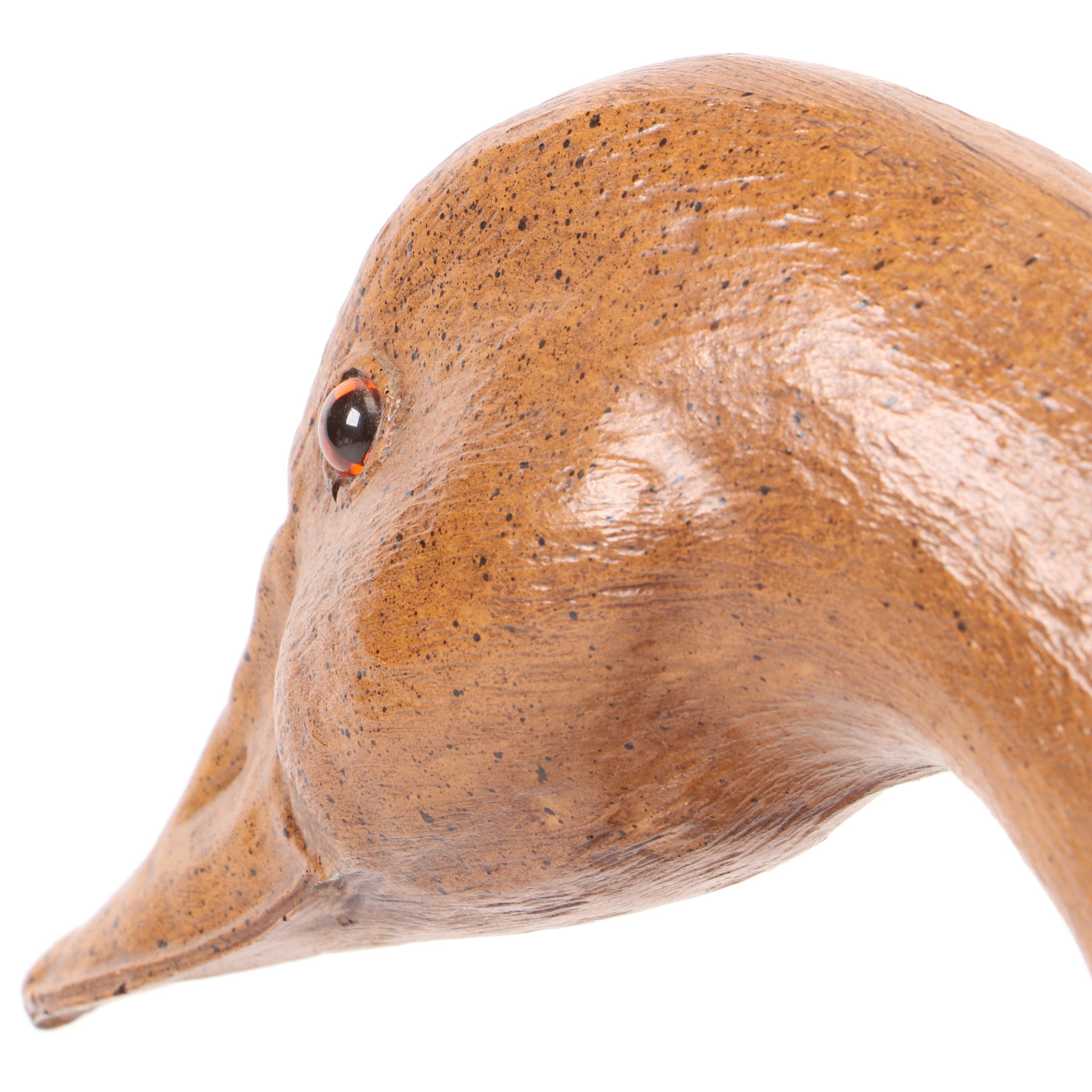 Folk Art Carved Goose