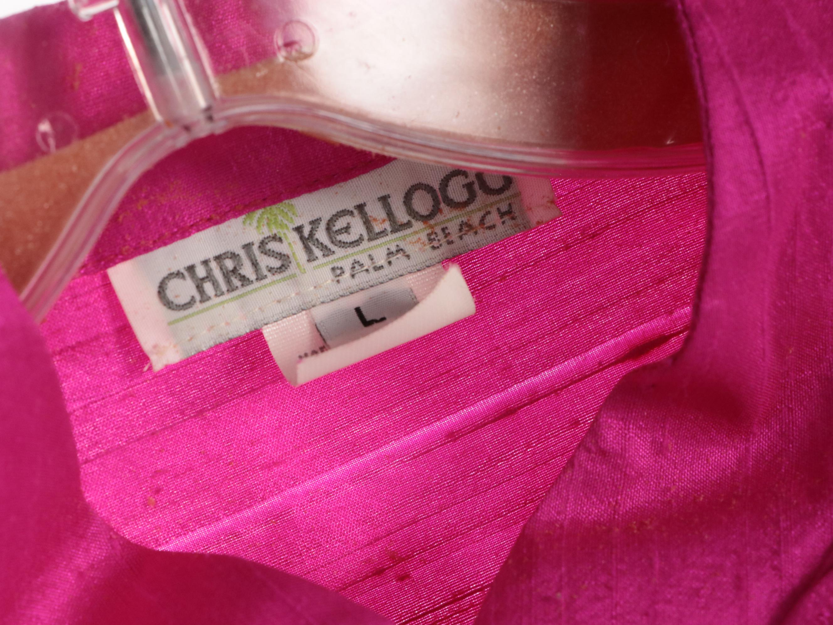 Chris Kellogg & Charlotte Kellogg of Palm Beach Raw Silk Jackets in Jewel Tones