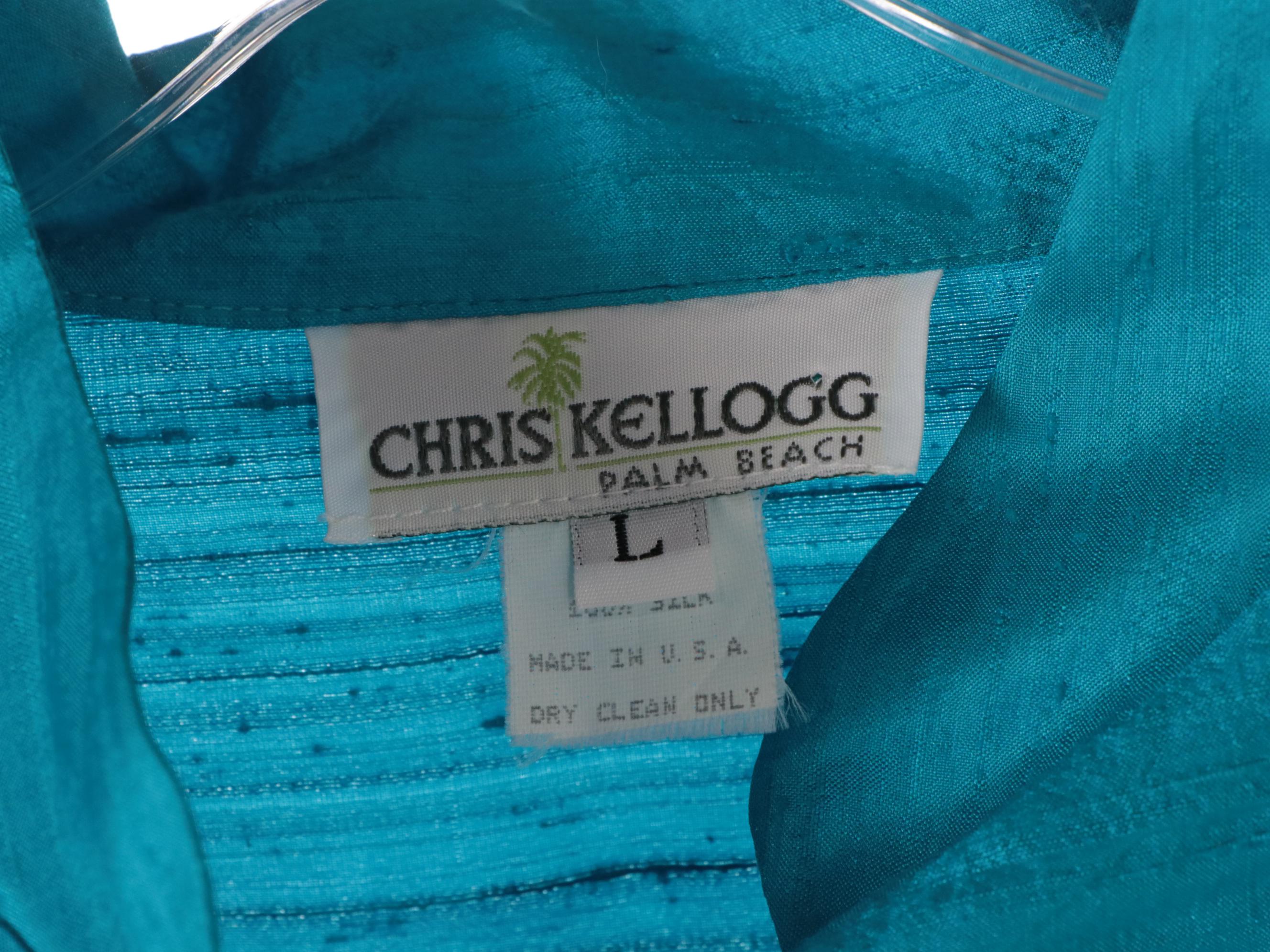 Chris Kellogg & Charlotte Kellogg of Palm Beach Raw Silk Jackets in Jewel Tones