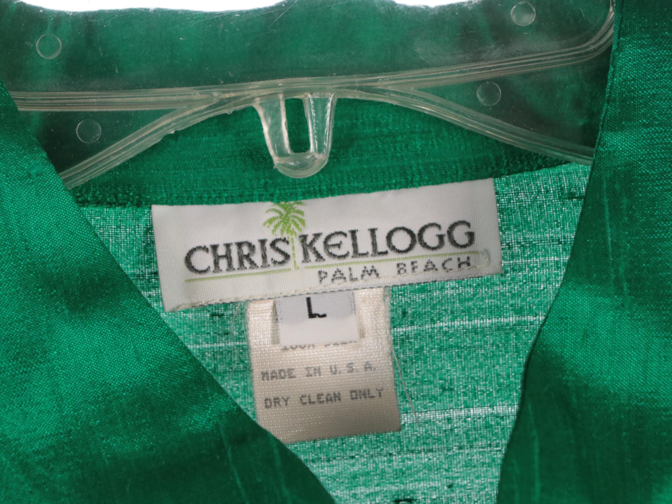 Chris Kellogg & Charlotte Kellogg of Palm Beach Raw Silk Jackets in Jewel Tones