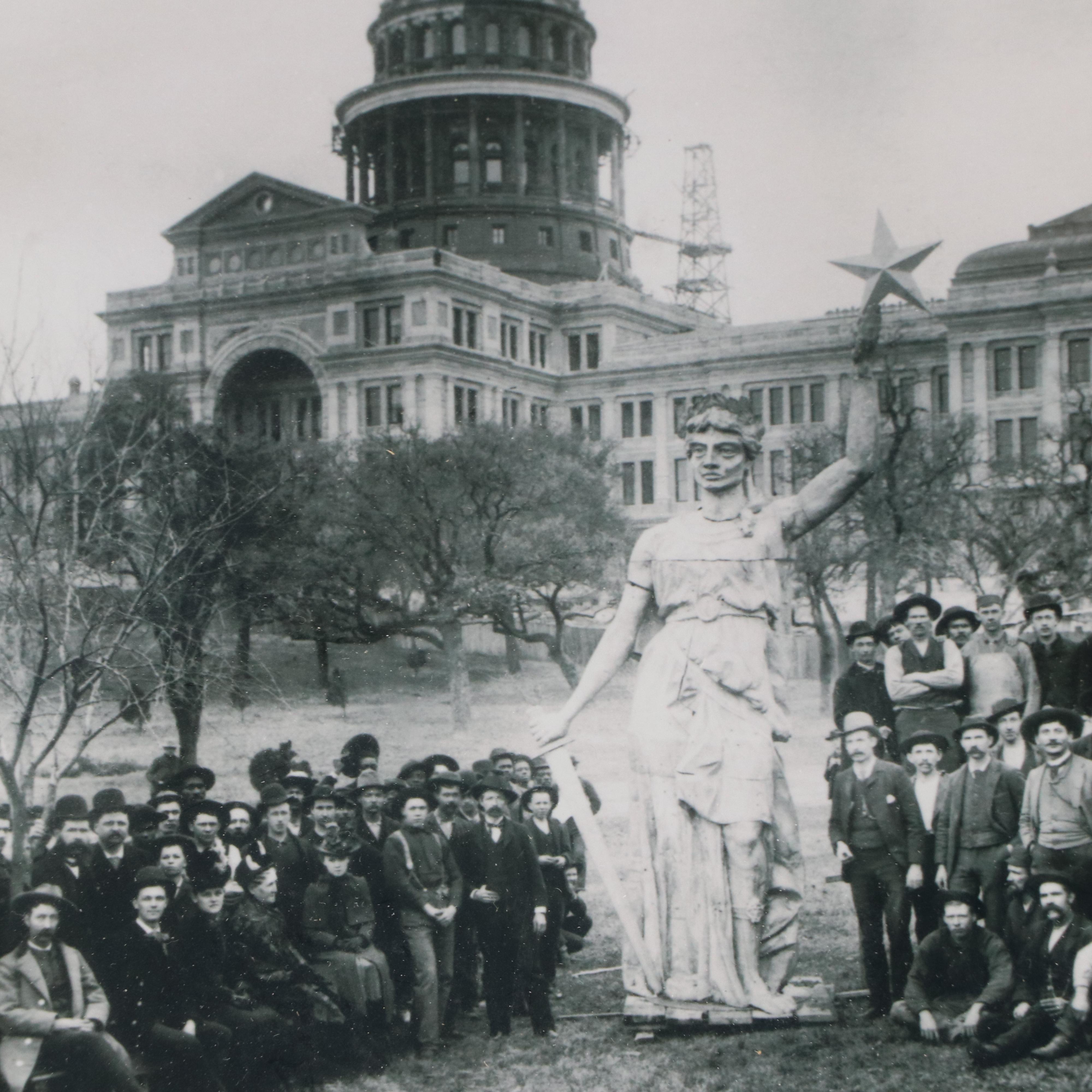 Black and White Photograph of "Capitol of Texas - 1888"