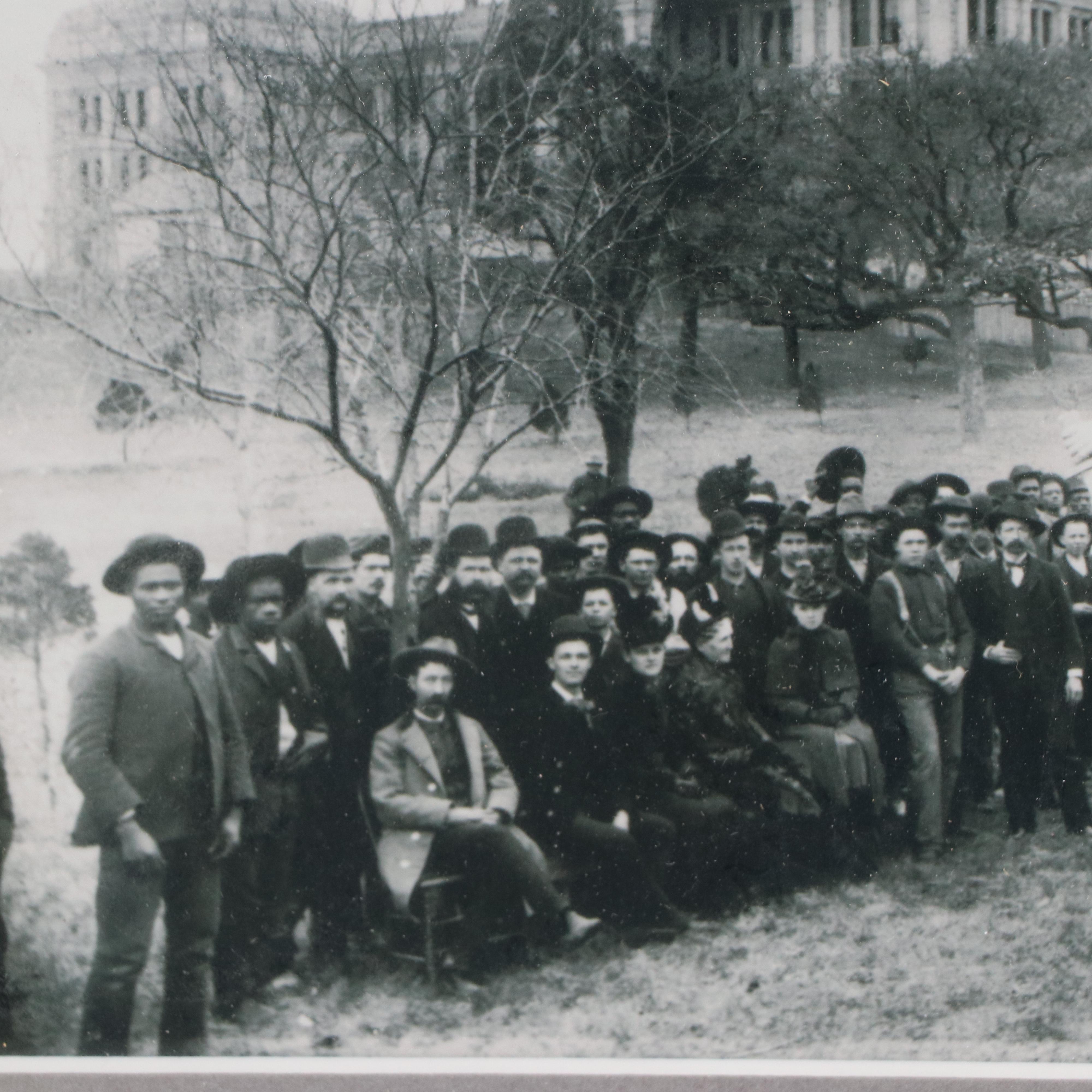 Black and White Photograph of "Capitol of Texas - 1888"