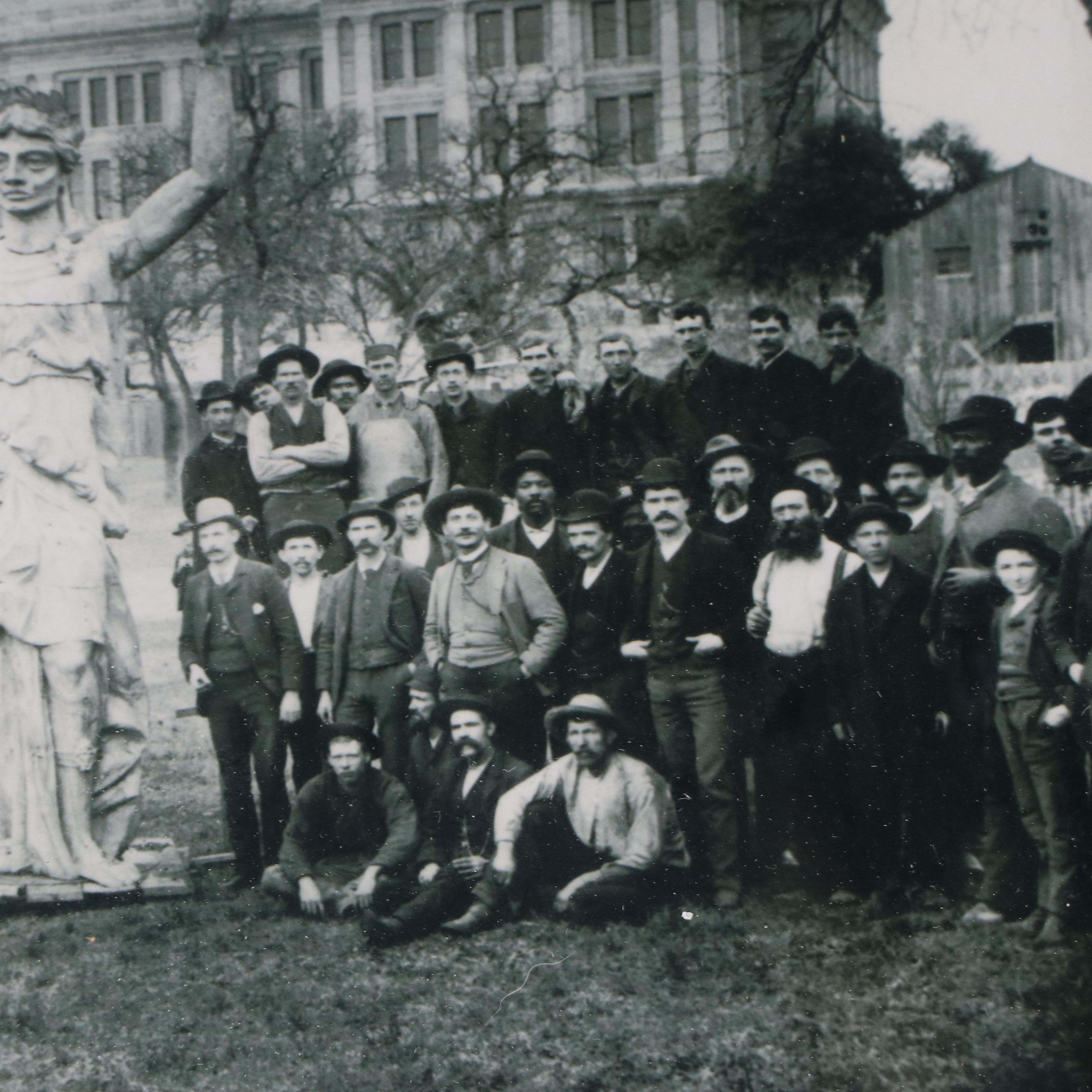 Black and White Photograph of "Capitol of Texas - 1888"