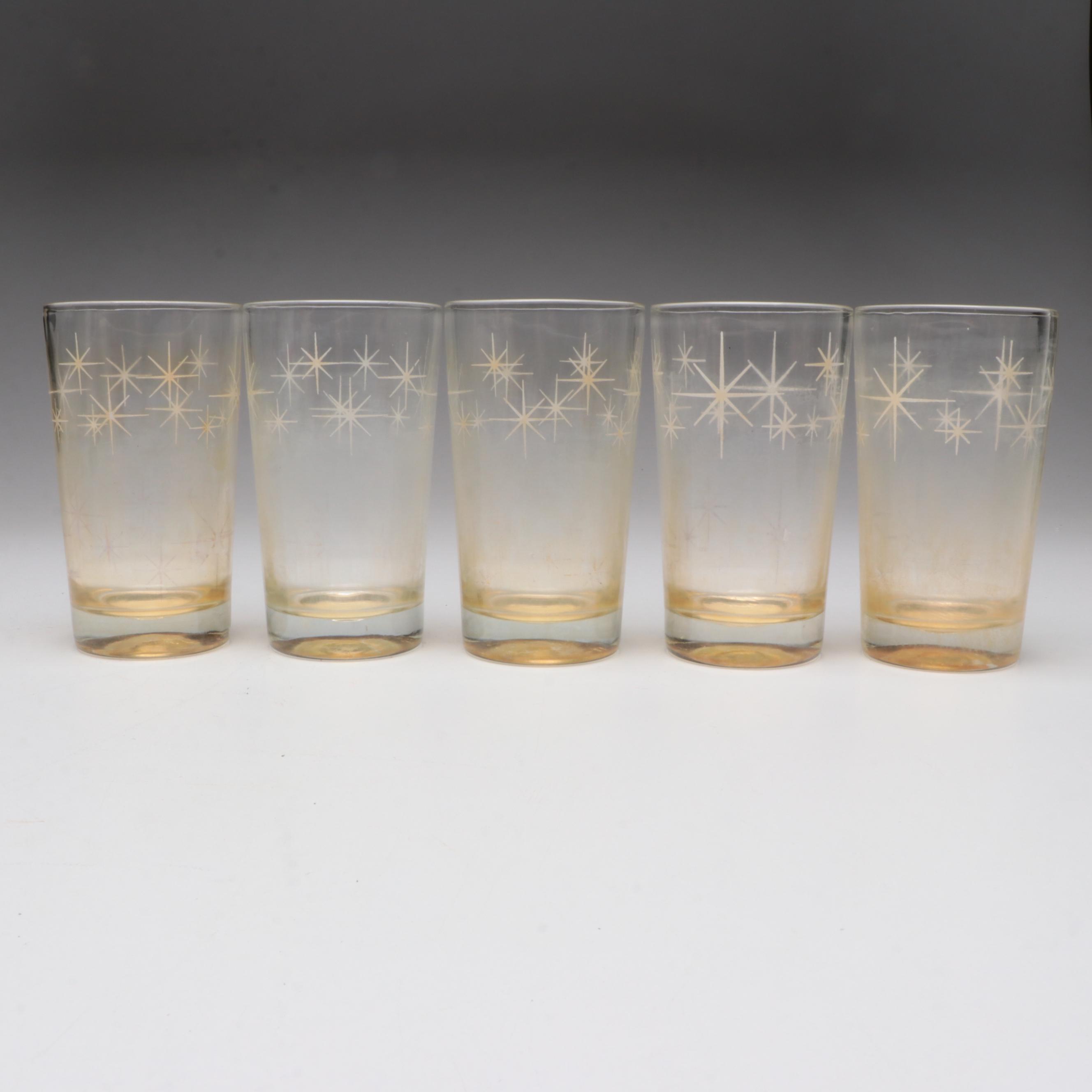 MCM Starburst Tumblers with Shaker Sets, Pyrex Milk Glass Jar, Egg Cups and More