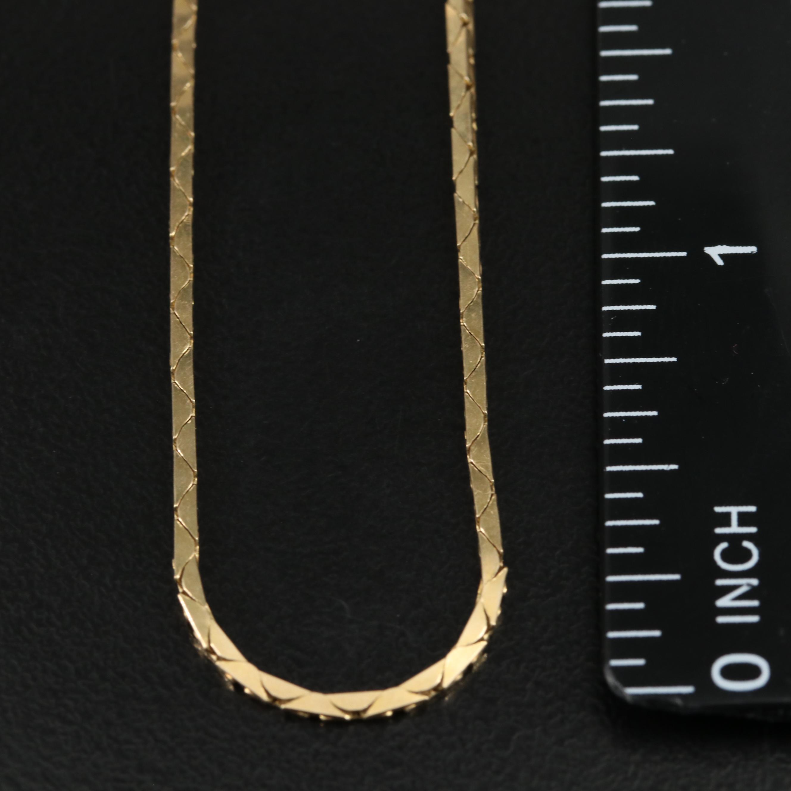 14K Cobra Chain Necklace