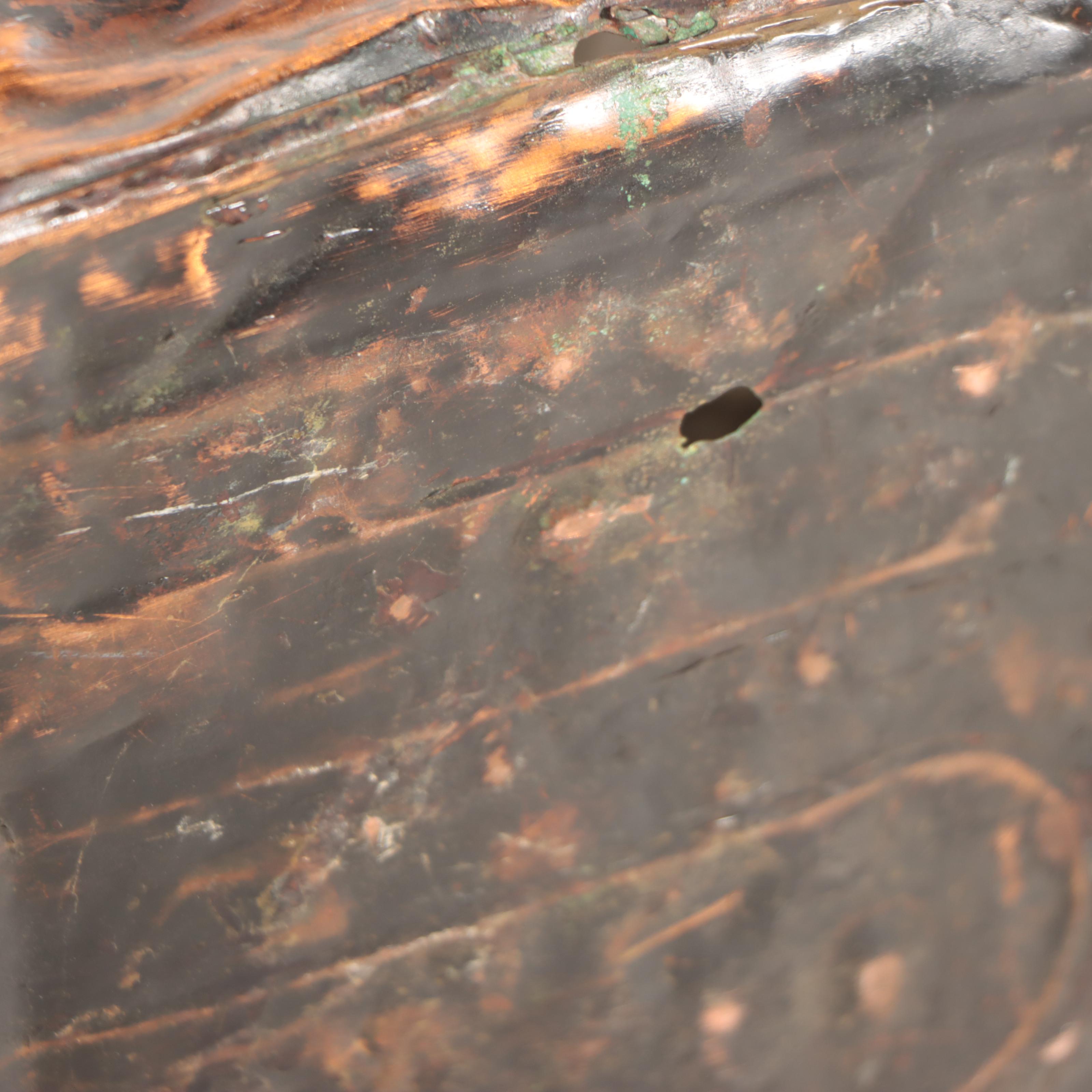 Double-Handled Copper Boiler Wash Tub and Distressed Copper Wash Tub