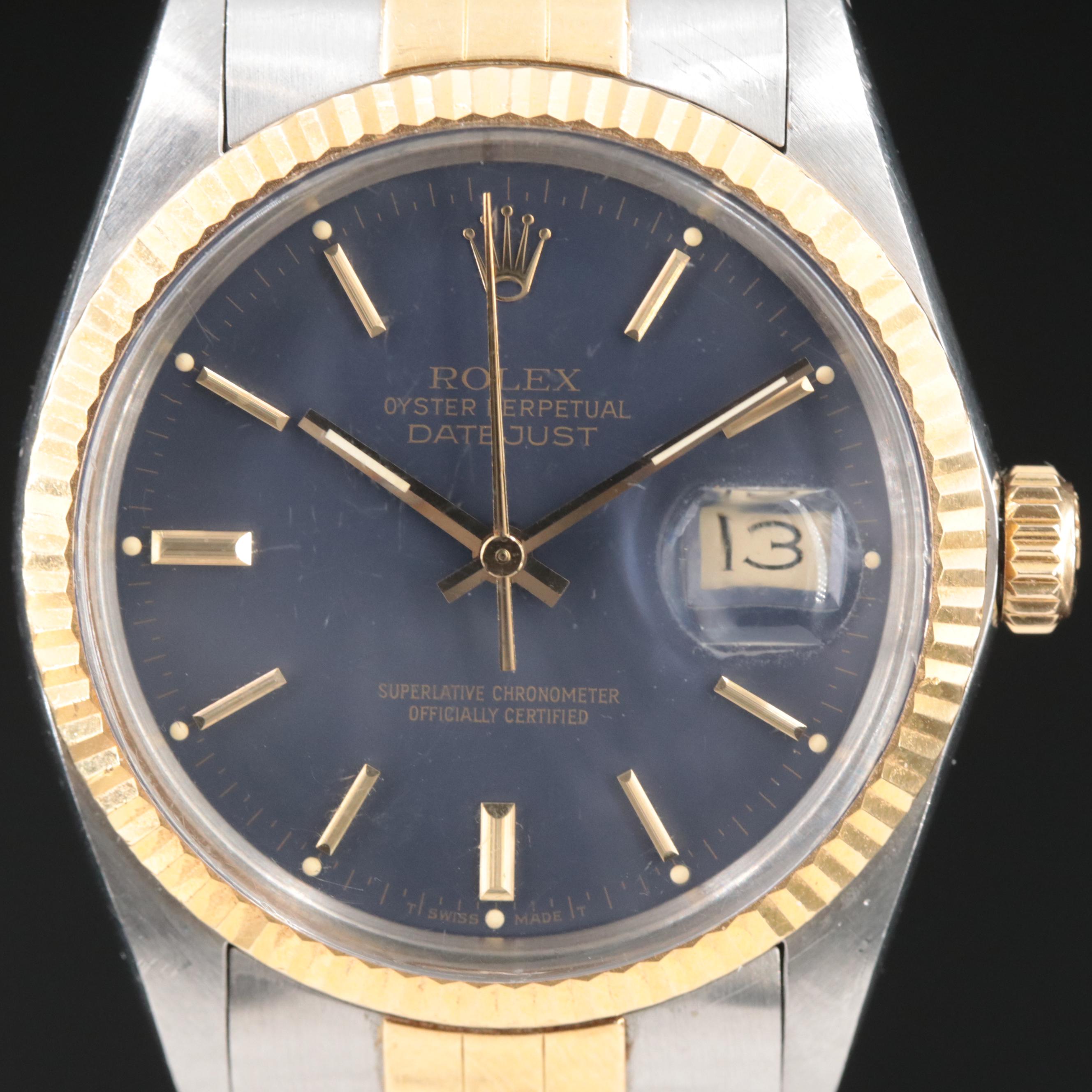 1986 Rolex Oyster Perpetual Datejust Watch