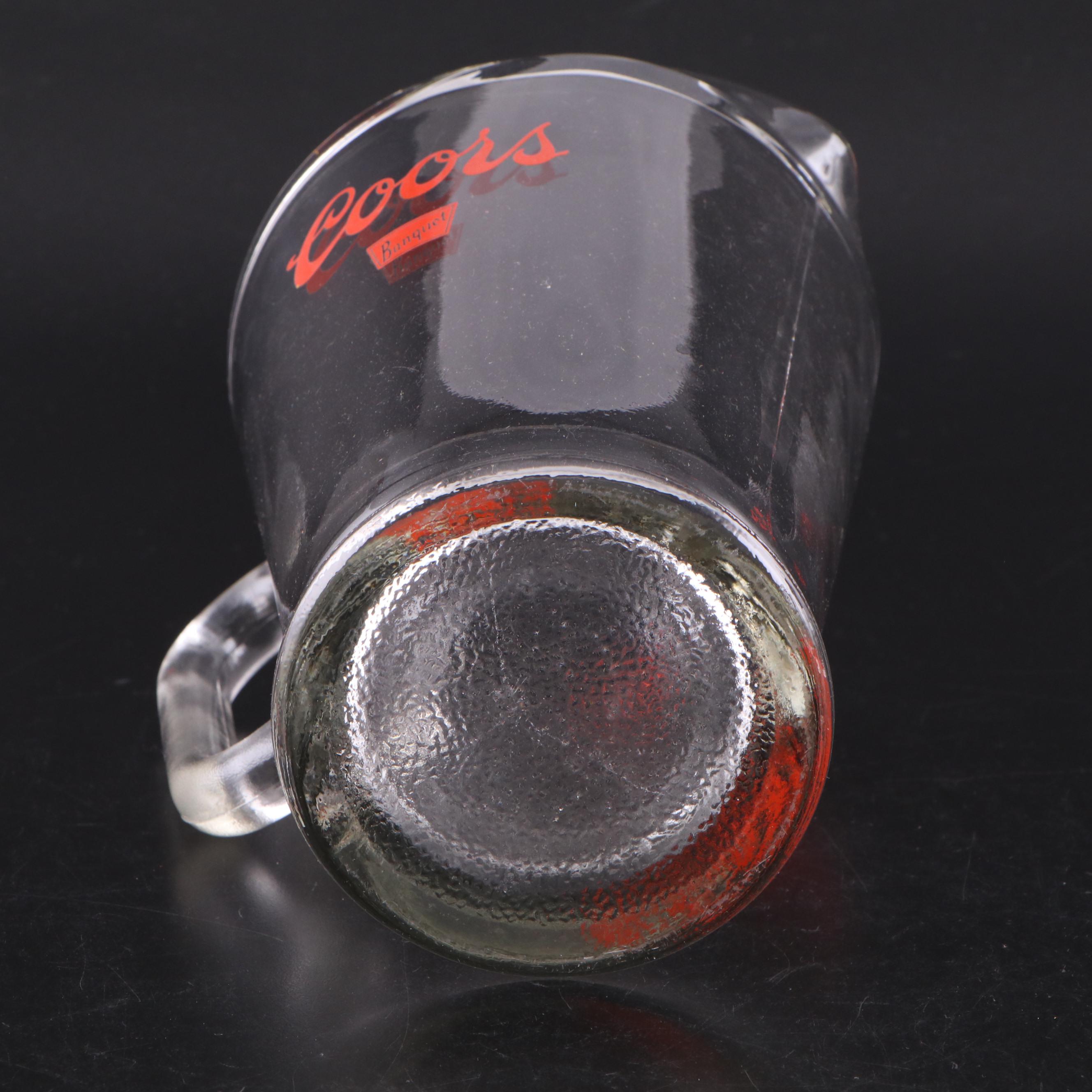 Coors and Budweiser Beer Pitchers with Other Beer Mugs