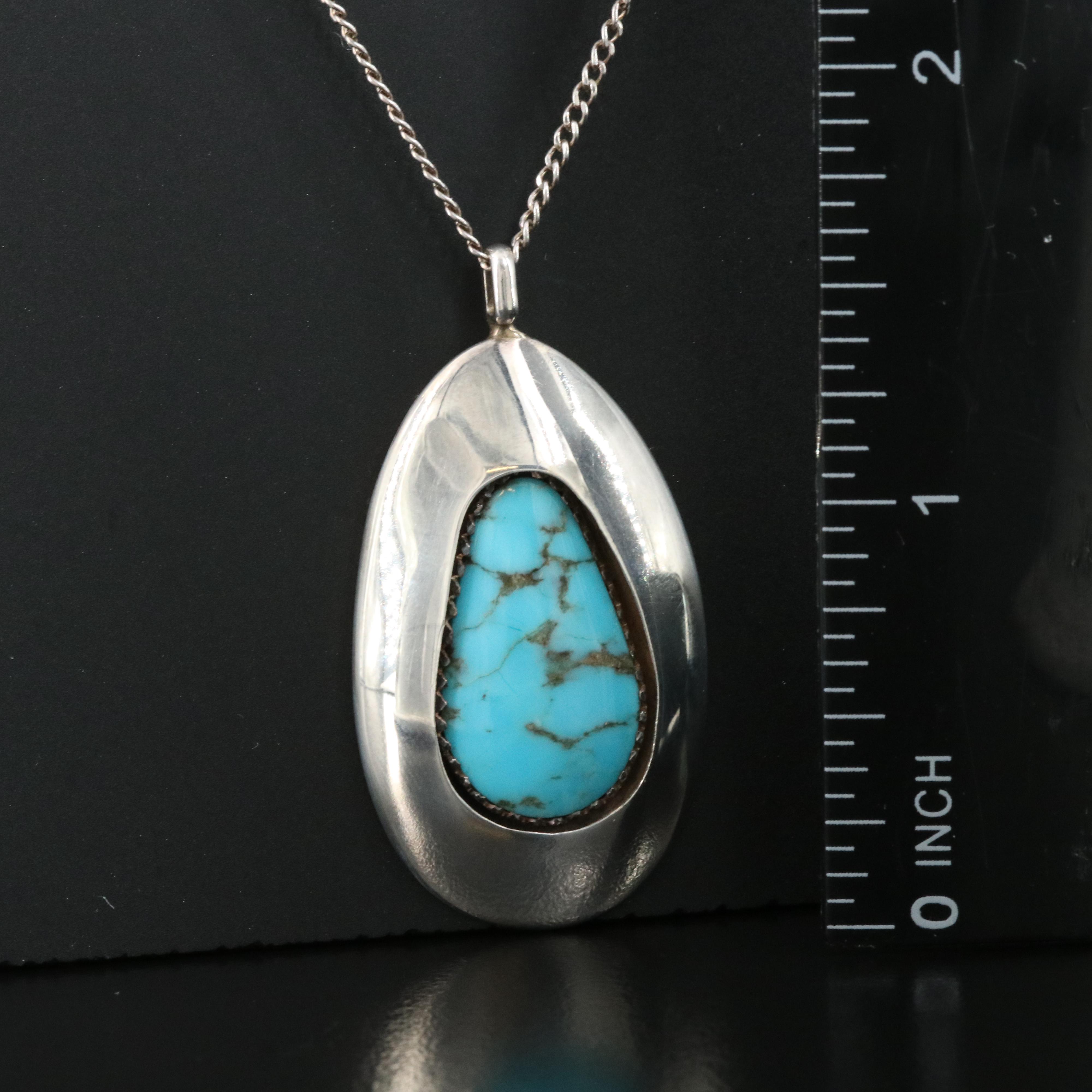 Sterling Turquoise Necklace