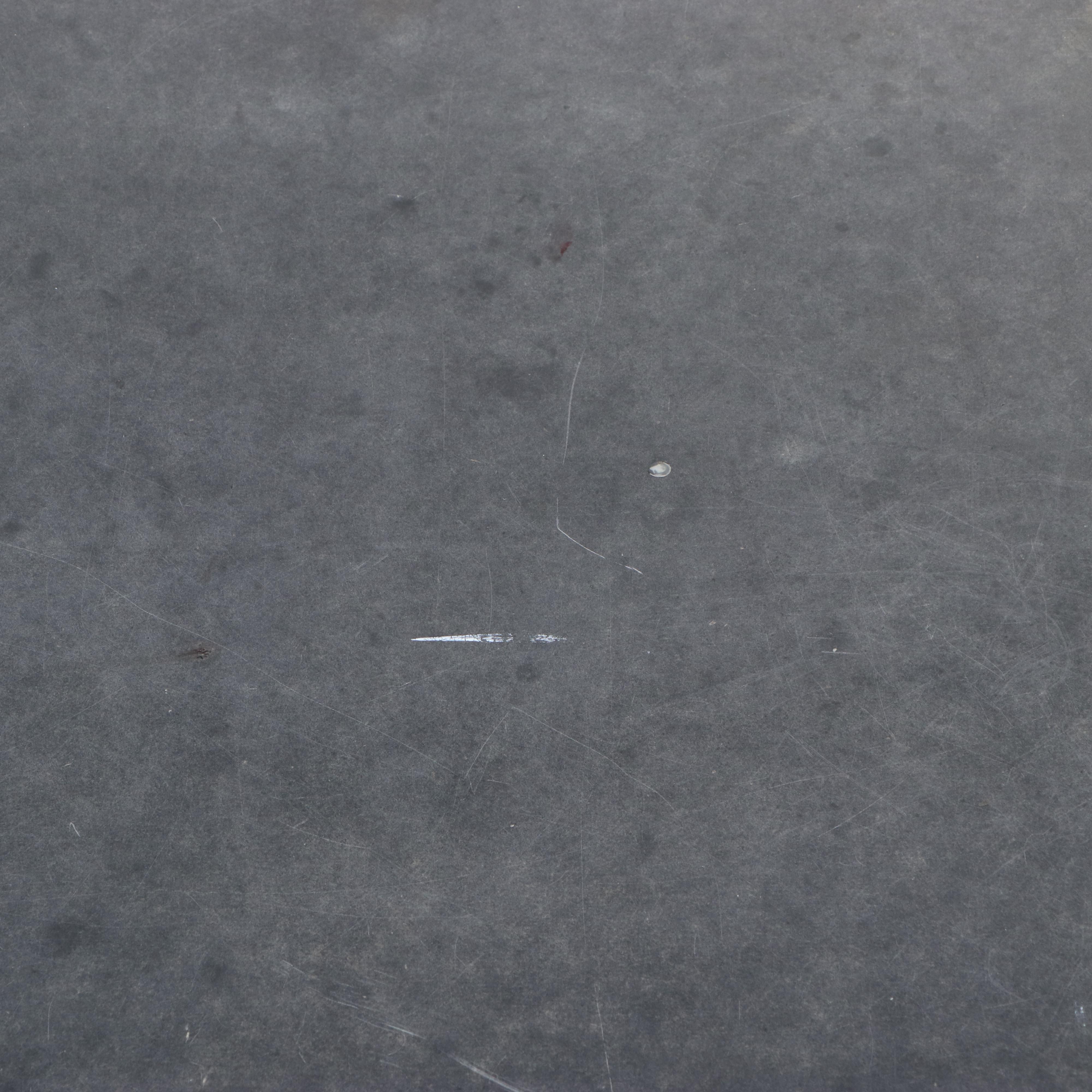 Mid Century Modern Walnut and Black Laminate Coffee Table