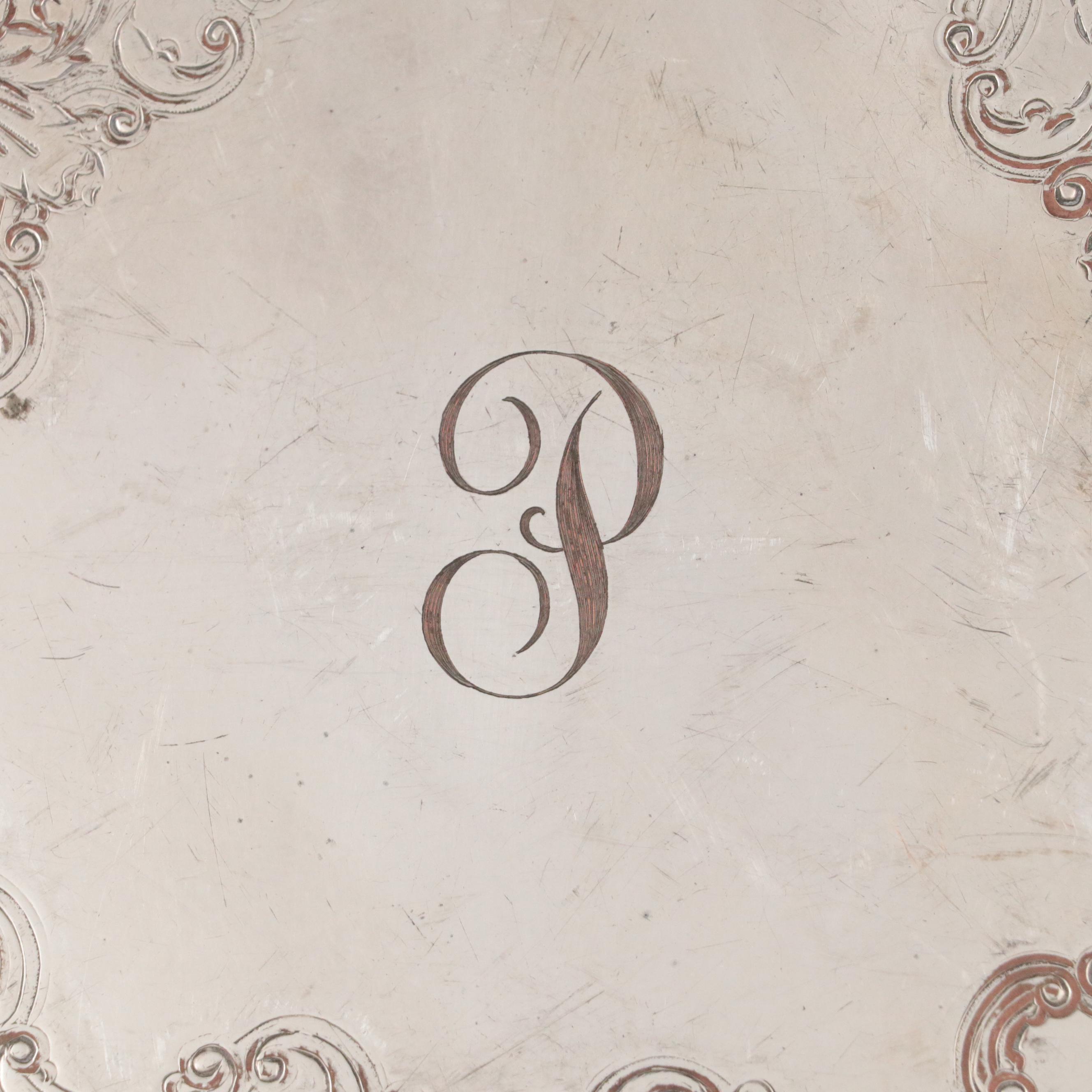 Ellis-Barker Silver Co. Silver Plate Coffee Service and Tray