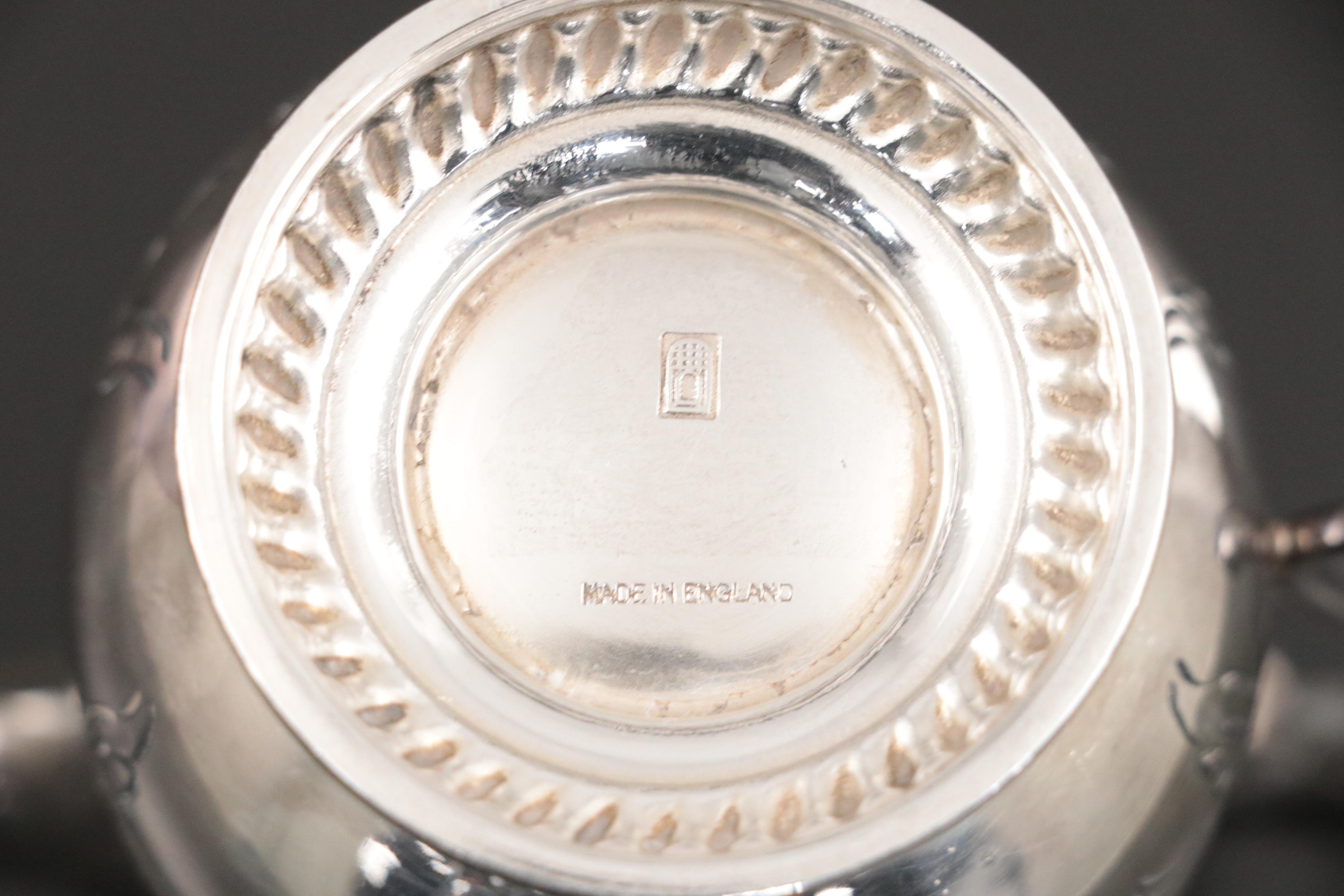 Ellis-Barker Silver Co. Silver Plate Coffee Service and Tray