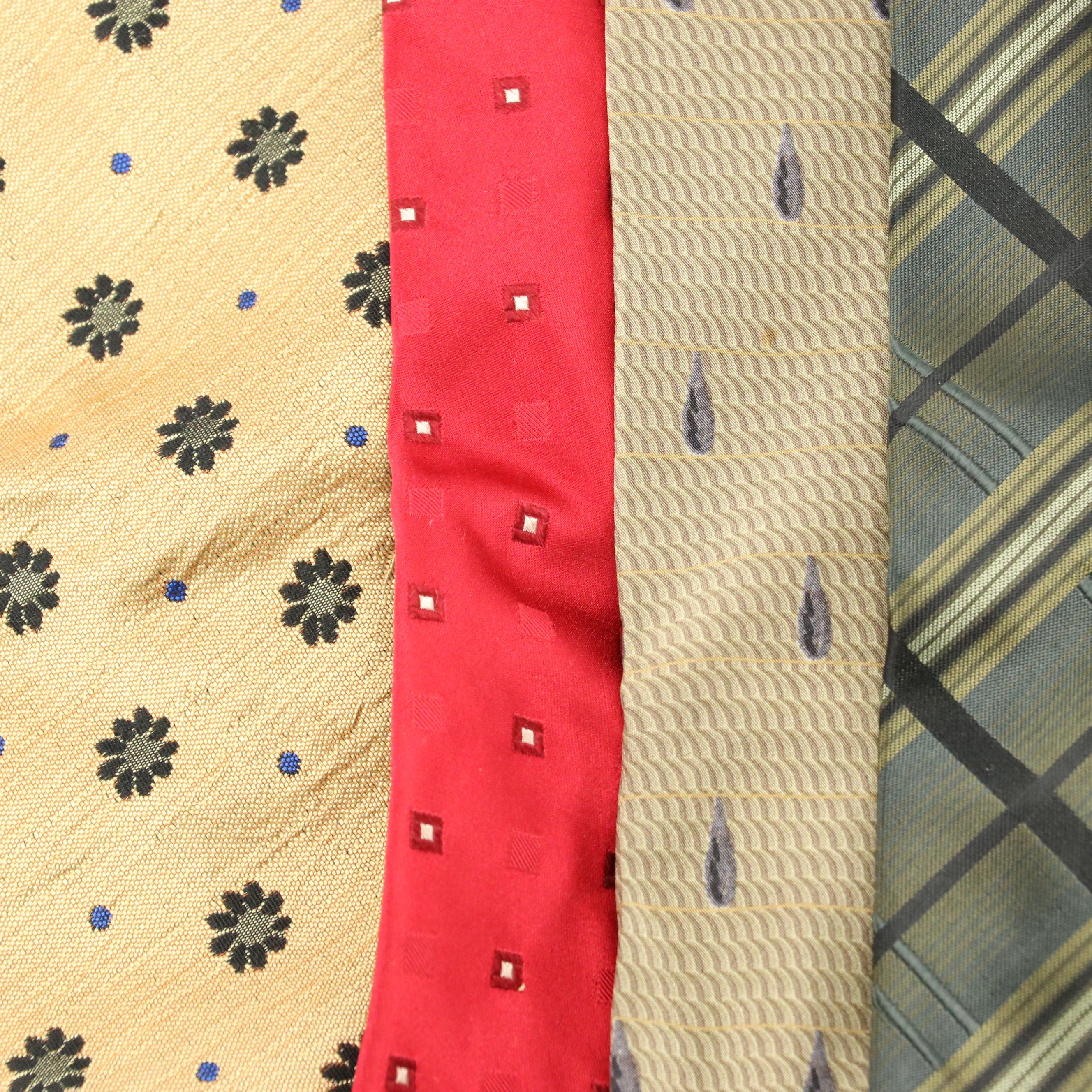 Men's Patterned Silk Neckties Including Tommy Hilfiger, Calvin Klein, and More