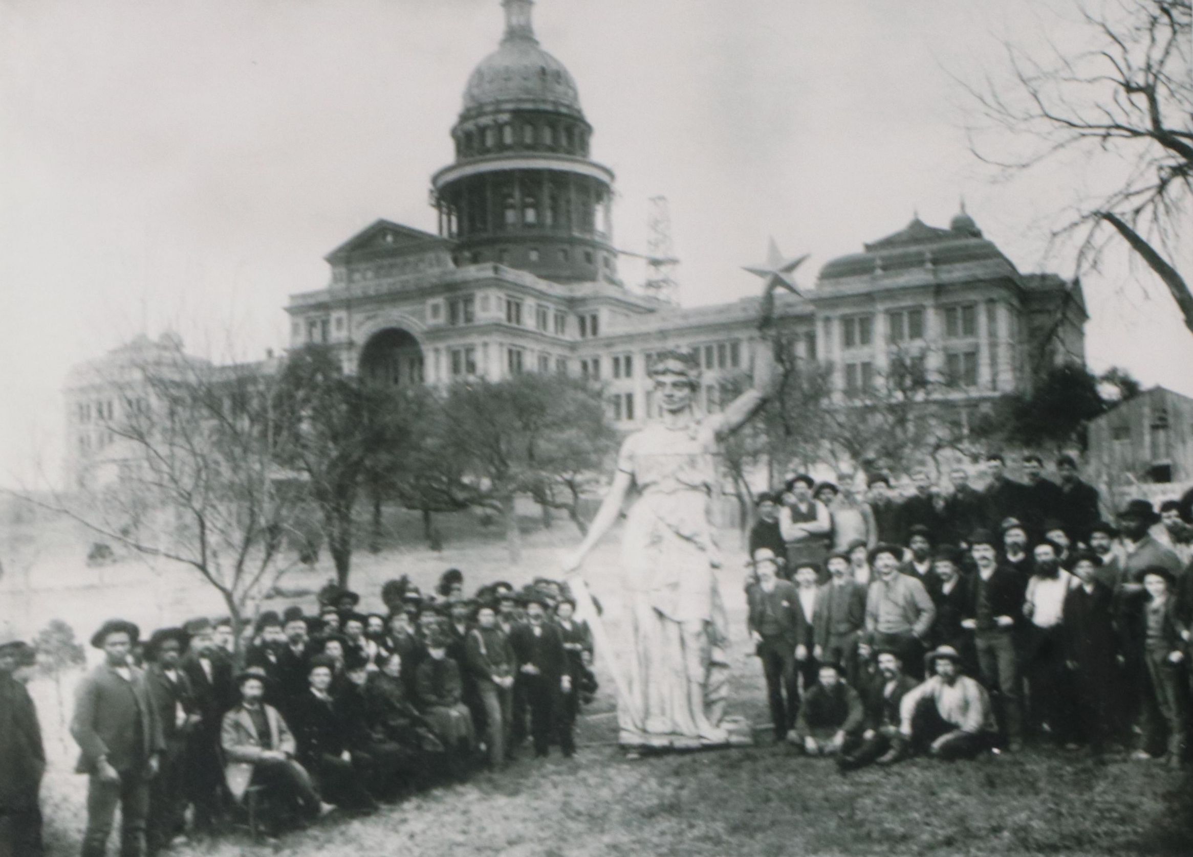 Black and White Photograph of "Capitol of Texas - 1888"