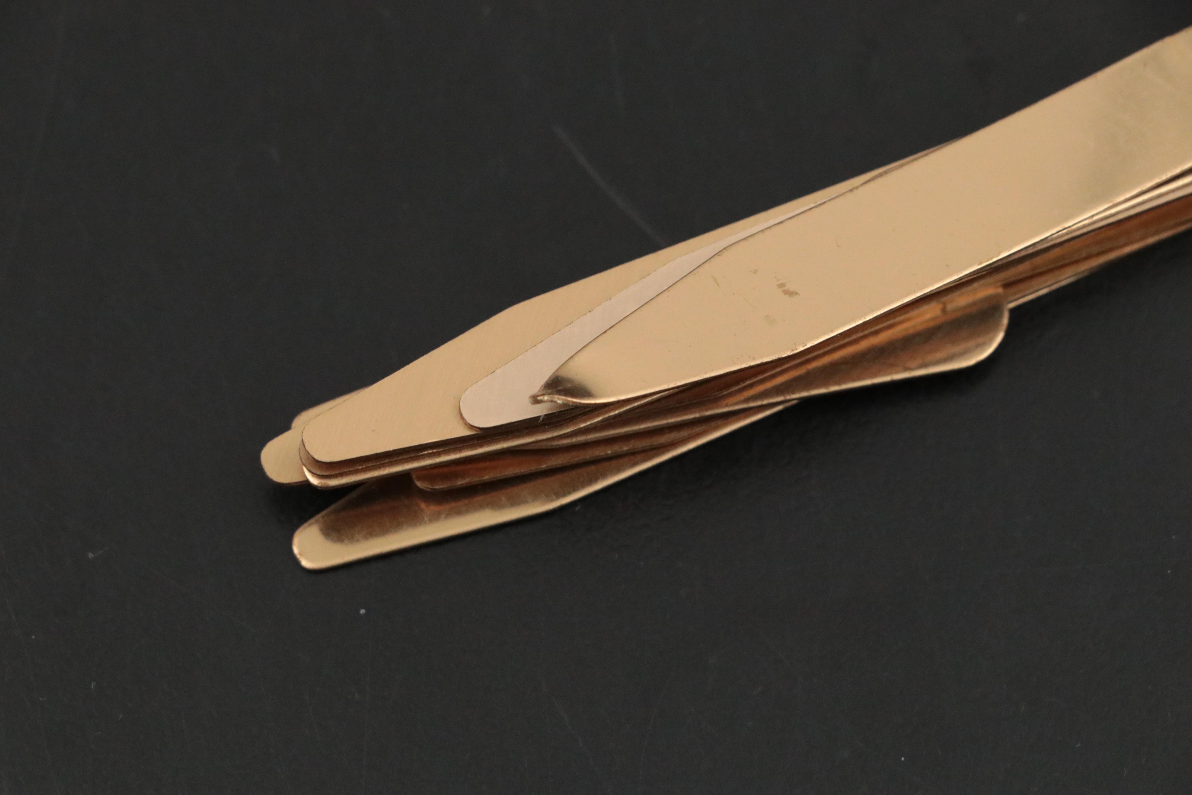 Chas T. Kennedy Brass Cigarette Case with Brass Collar Stays and More Décor