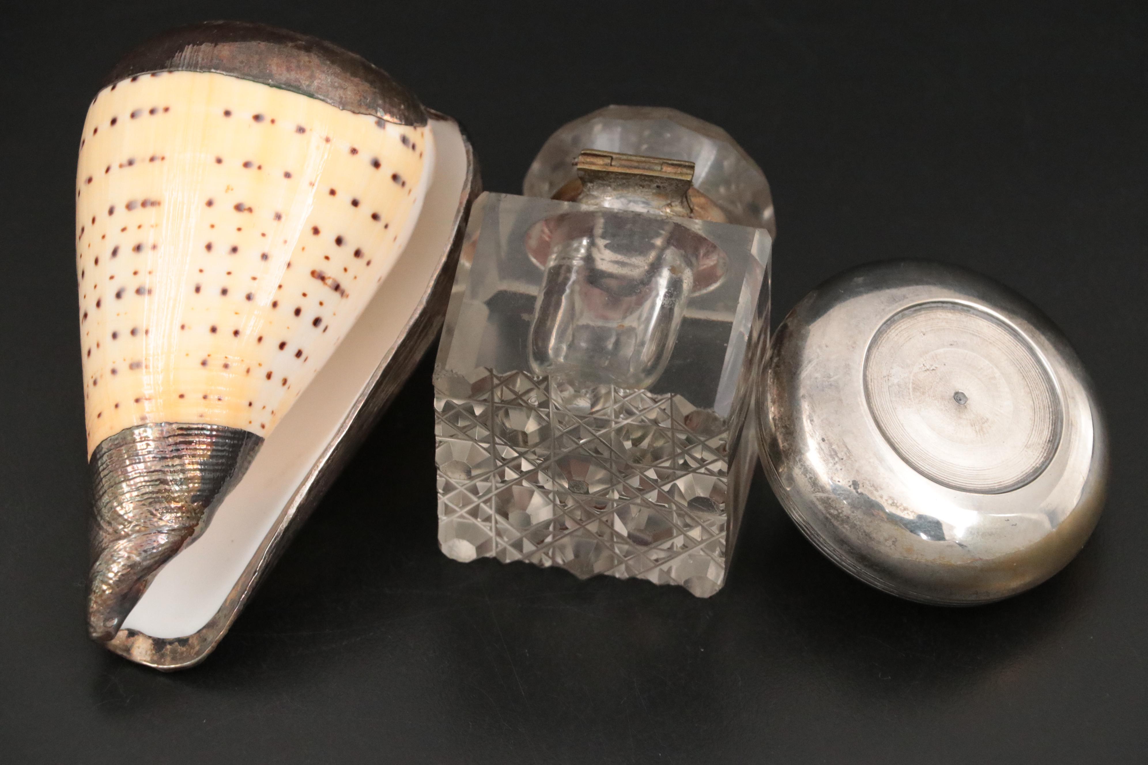 Chas T. Kennedy Brass Cigarette Case with Brass Collar Stays and More Décor