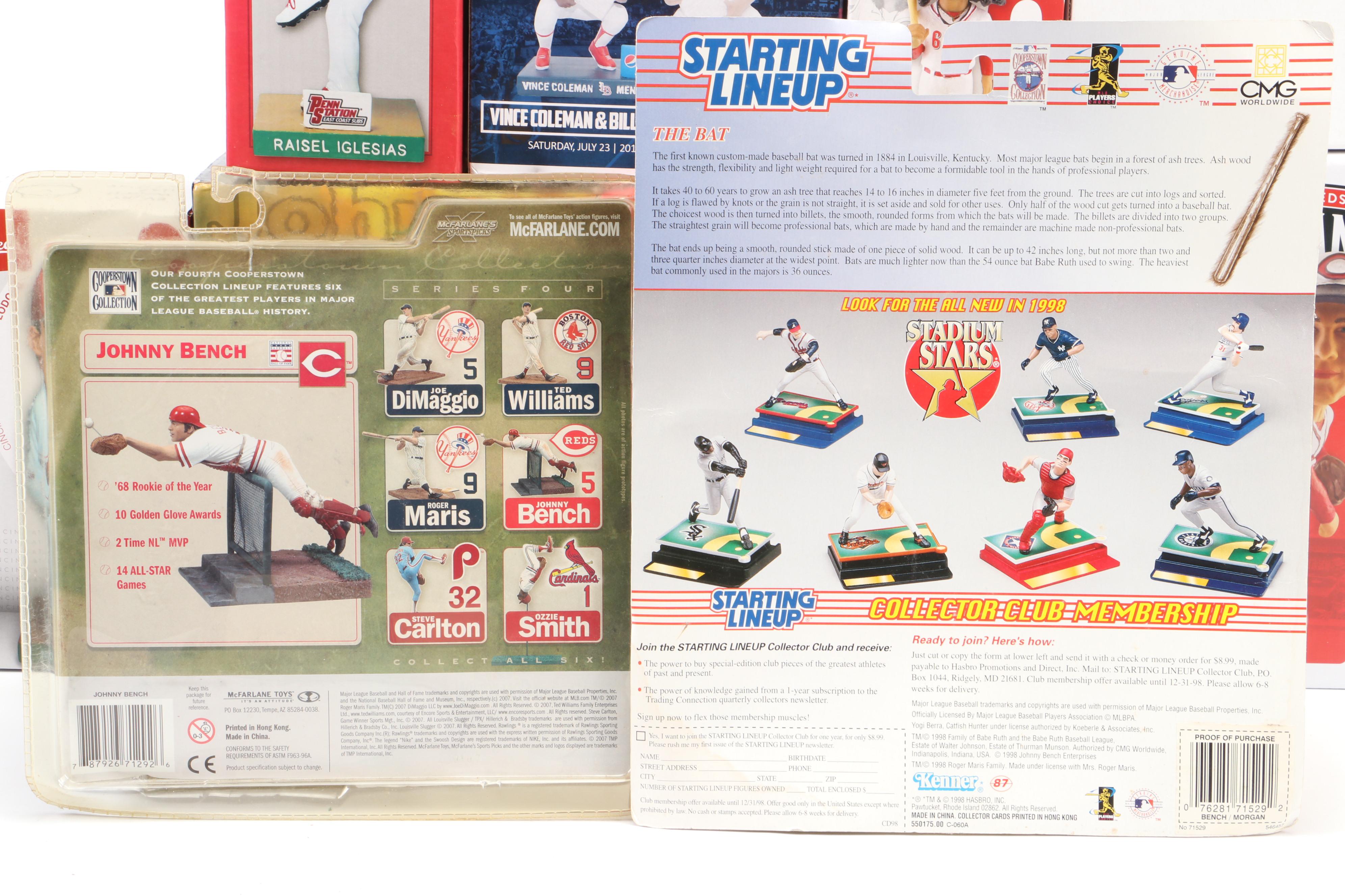 Cincinnati Reds Bobbleheads, Starling Lineup Figures, Beanie Babies, and More