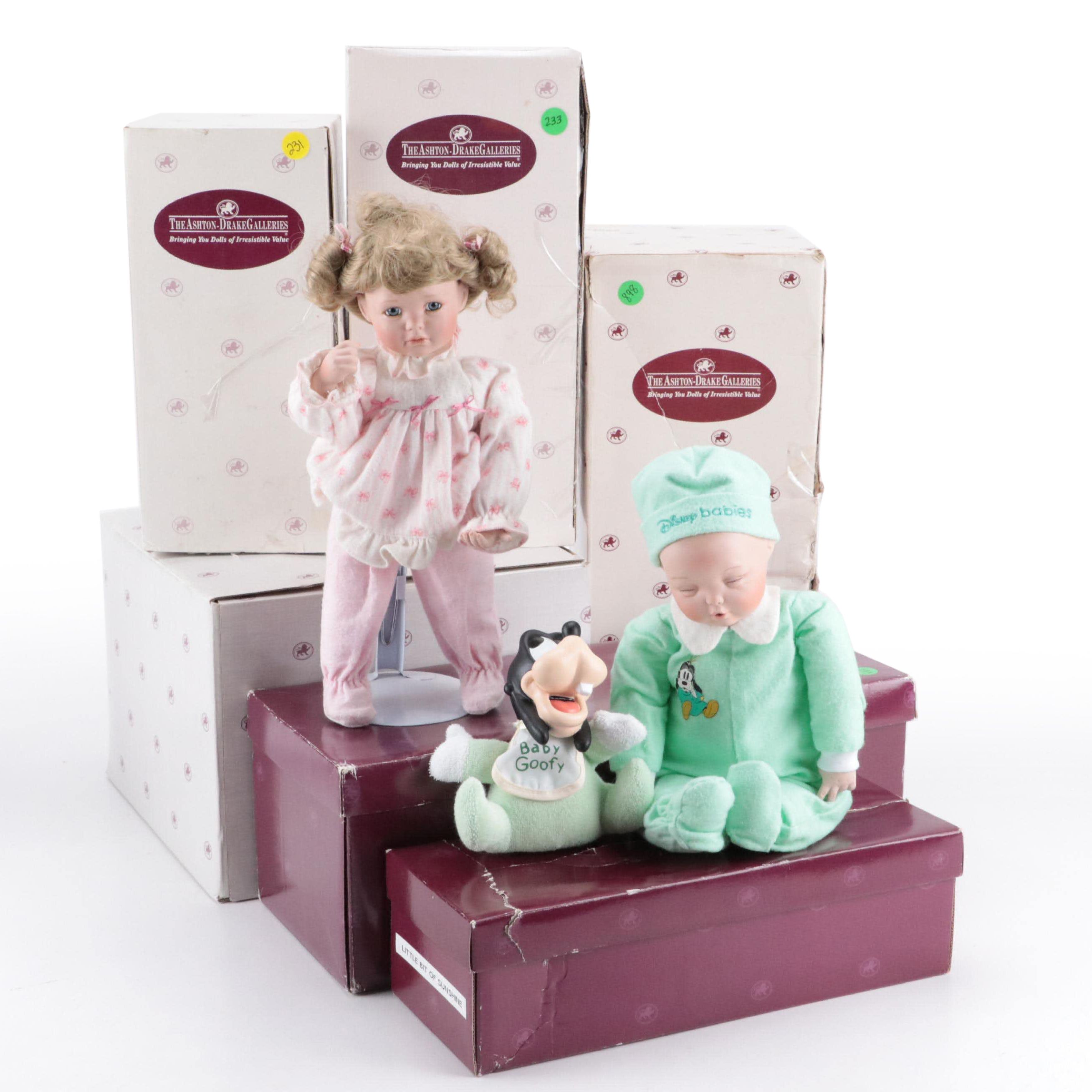 Ashton-Drake Galleries "Peanut", "Danny", "Baby Goofy", and More