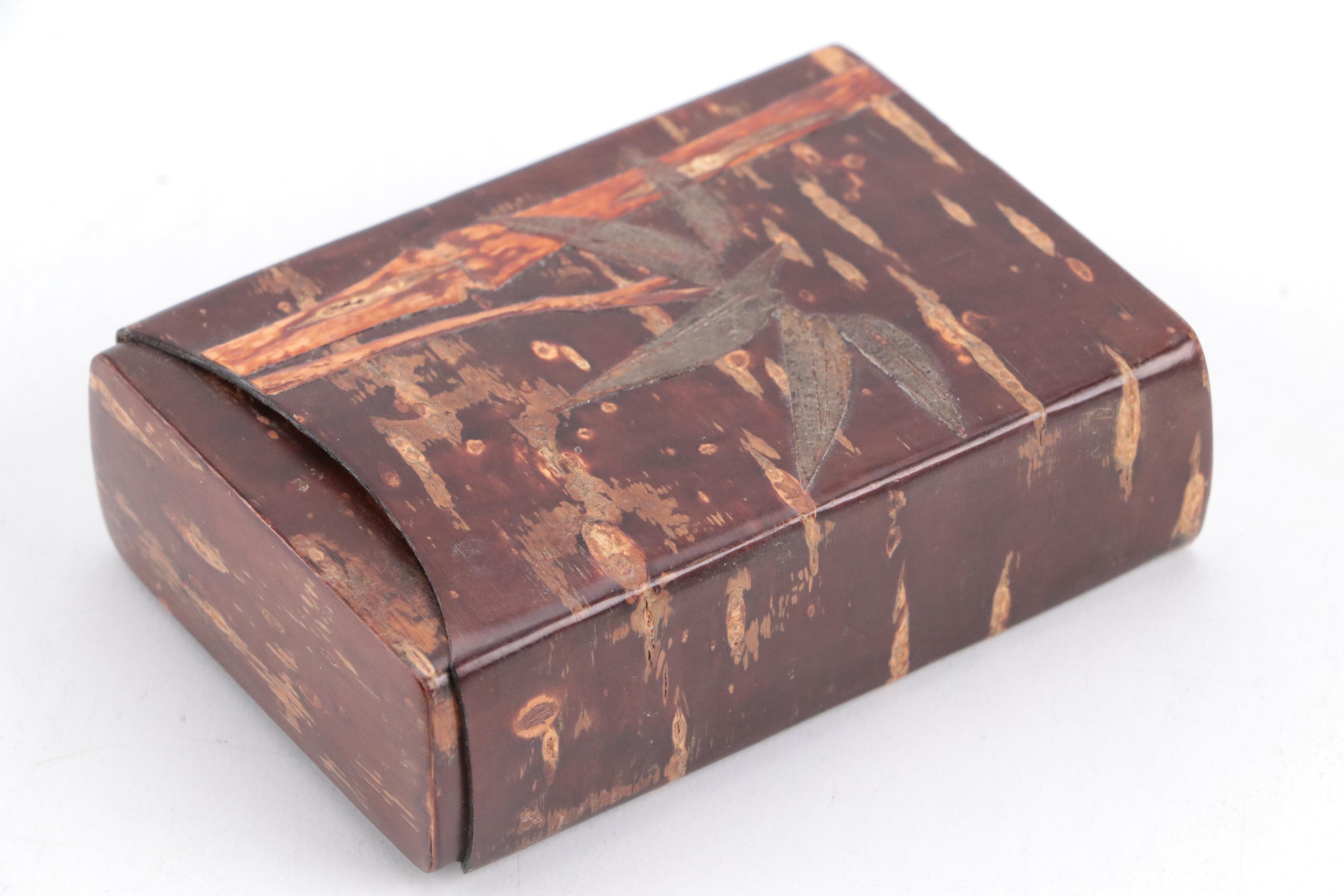 Japanese Kabazaiku Cherry Tree Bark Boxes