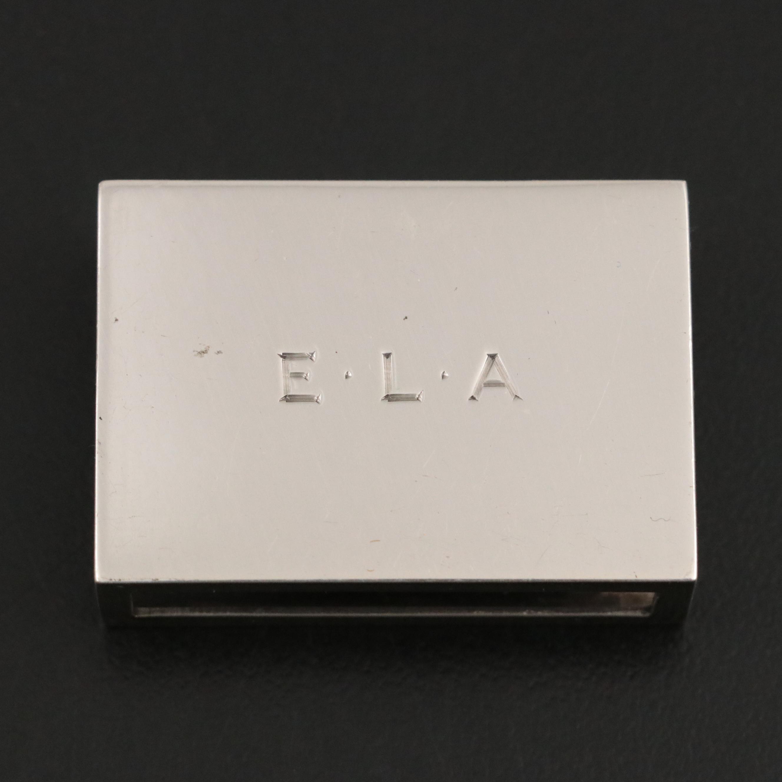 Tiffany & Co. Sterling Shell Nut Bowl with Matchbox Holder, Mid-20th Century