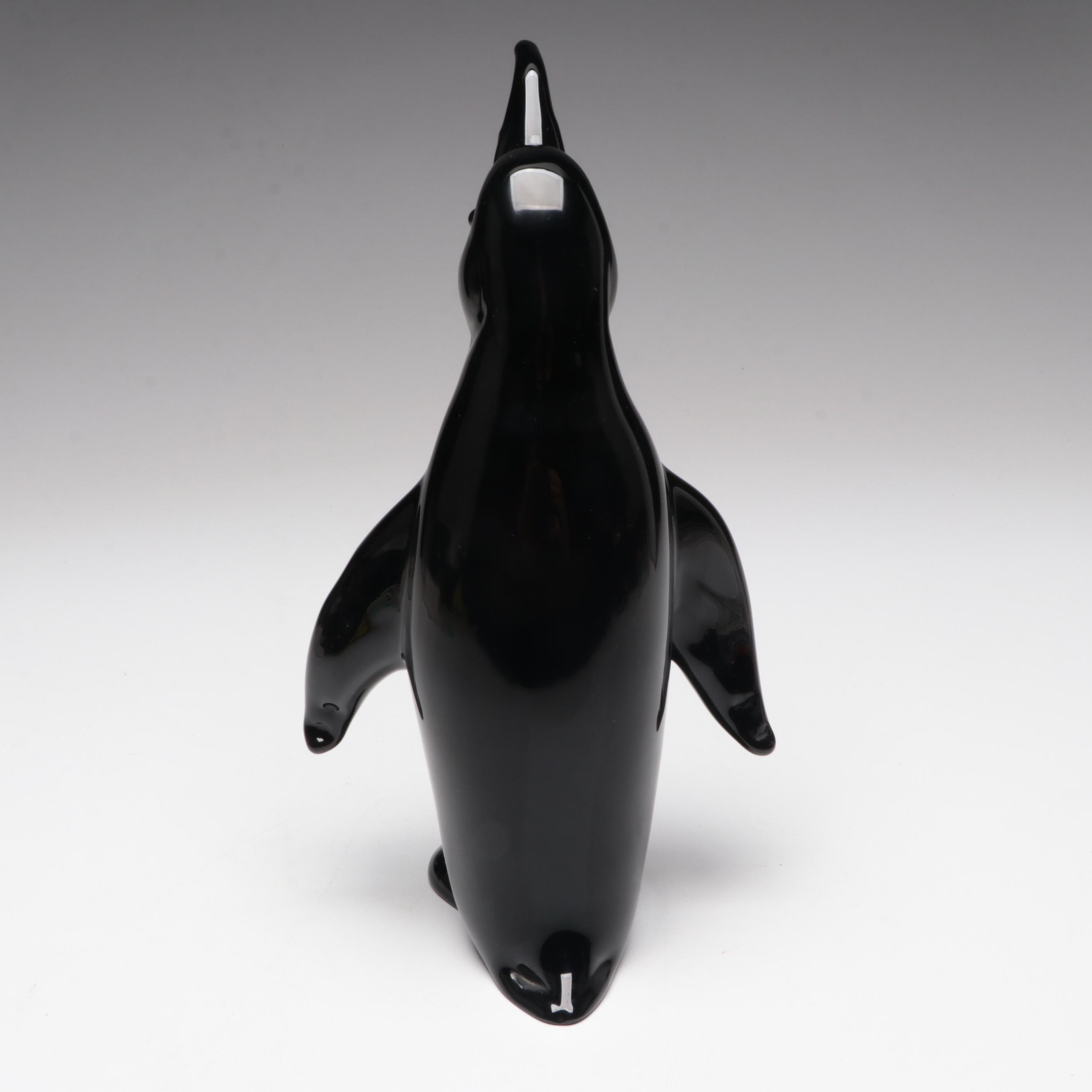 Murano Handcrafted Art Glass Penguin Figurine