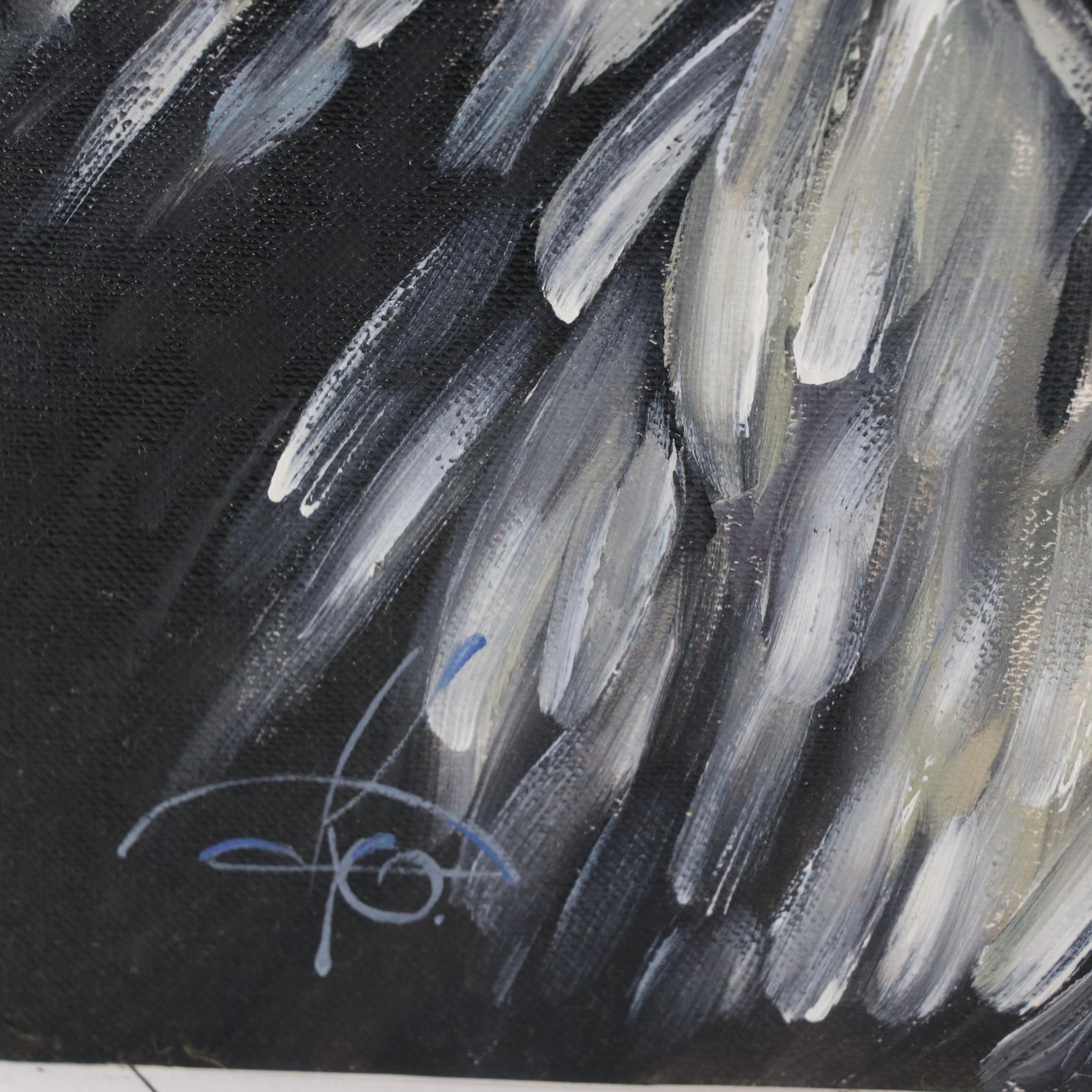 Kravchenko Olga Oil Painting of a Rooster, 2023