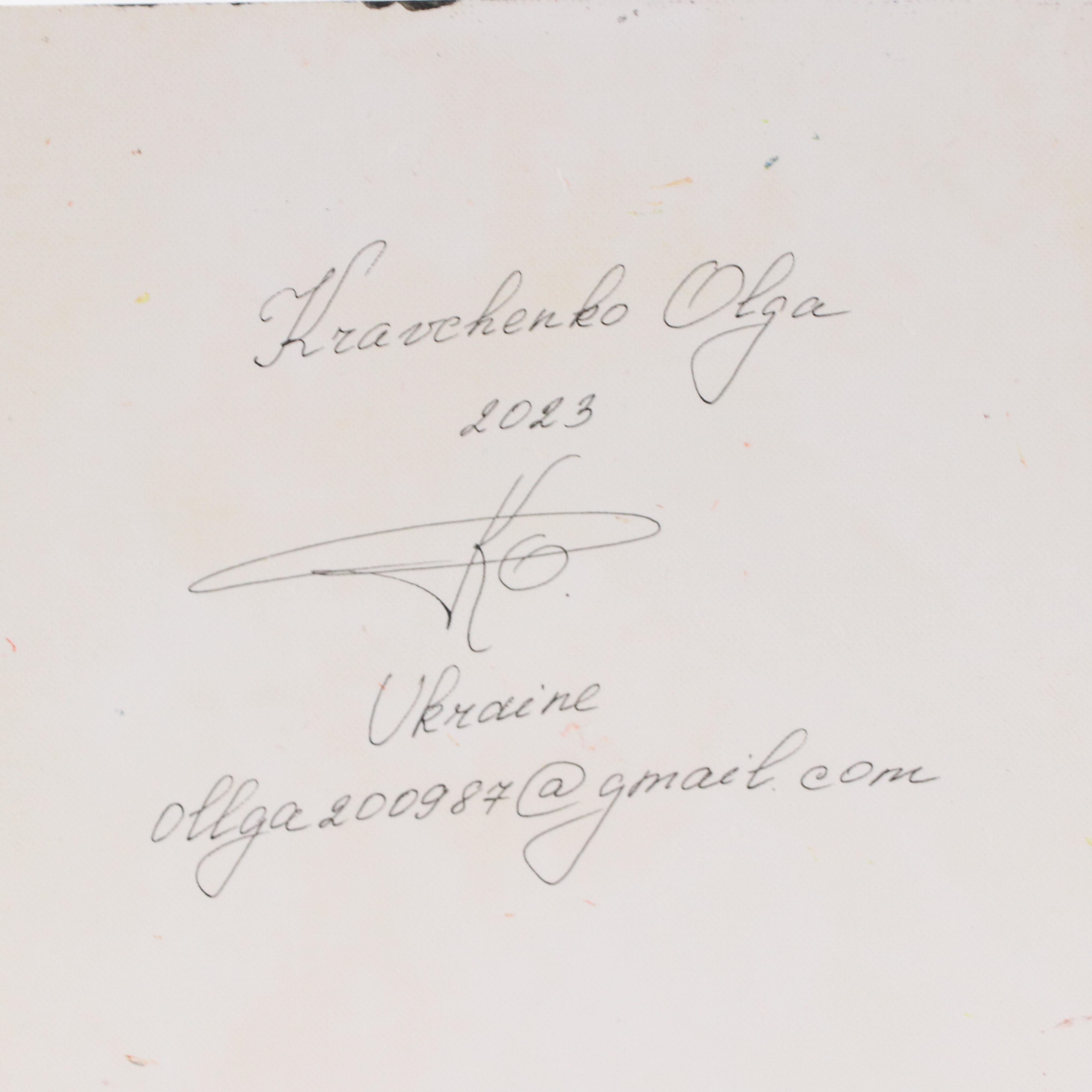 Kravchenko Olga Oil Painting of a Rooster, 2023