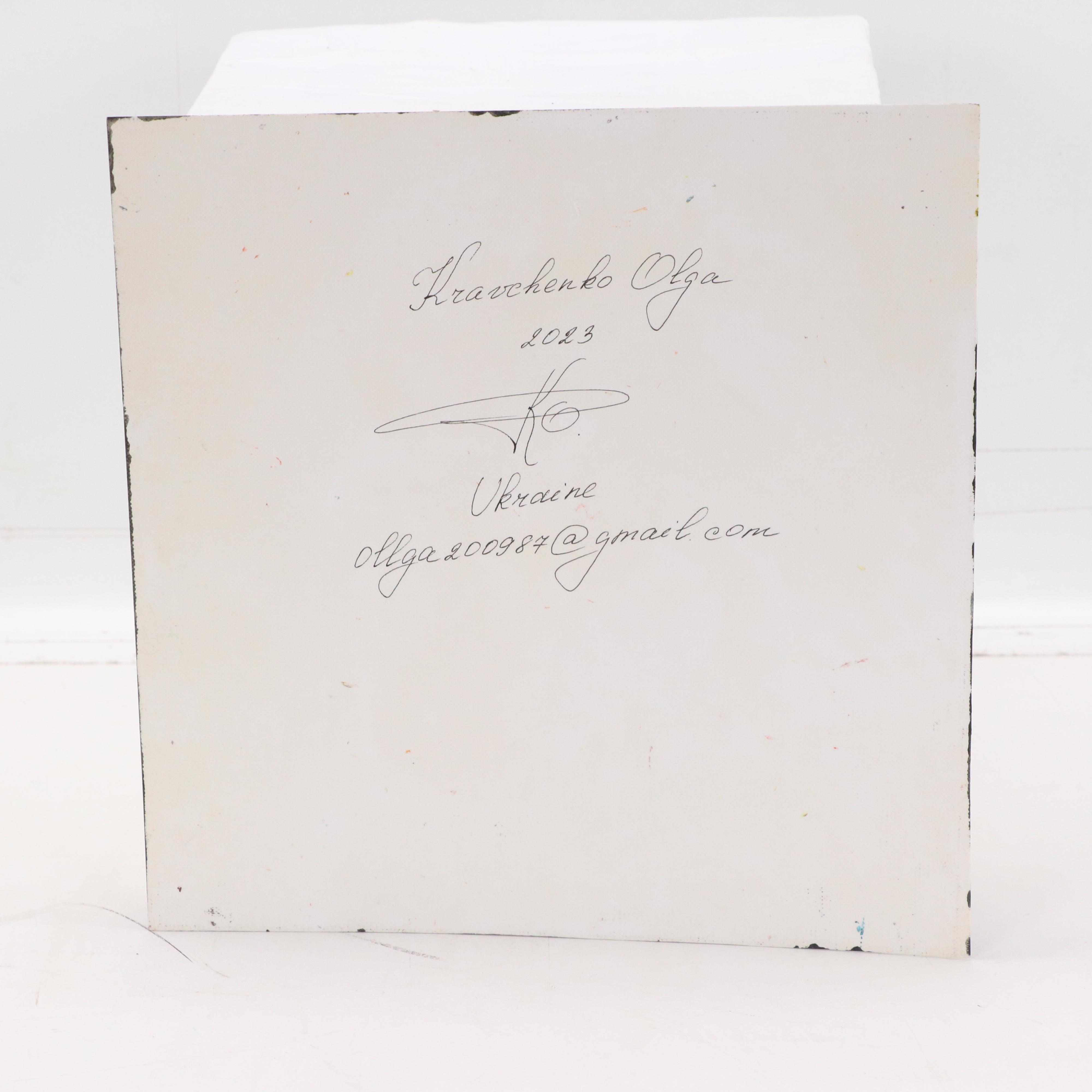 Kravchenko Olga Oil Painting of a Rooster, 2023