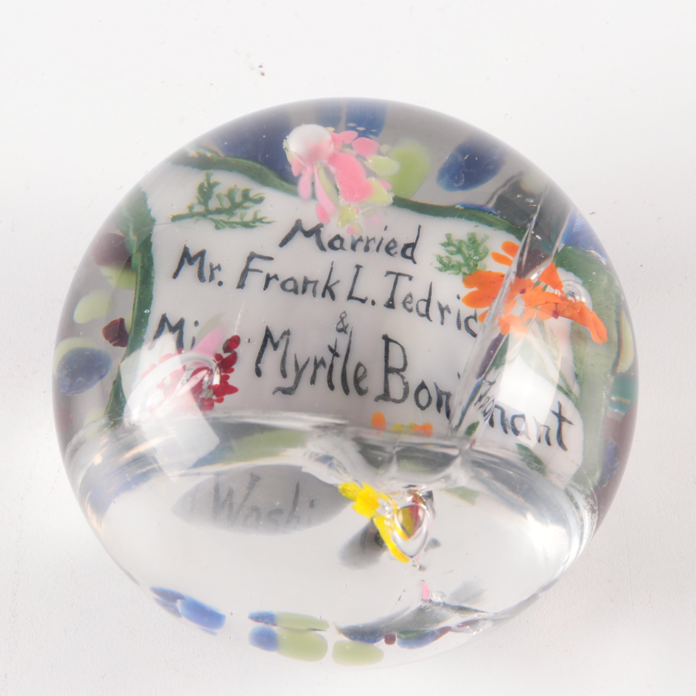 Handmade Art Glass Paperweight