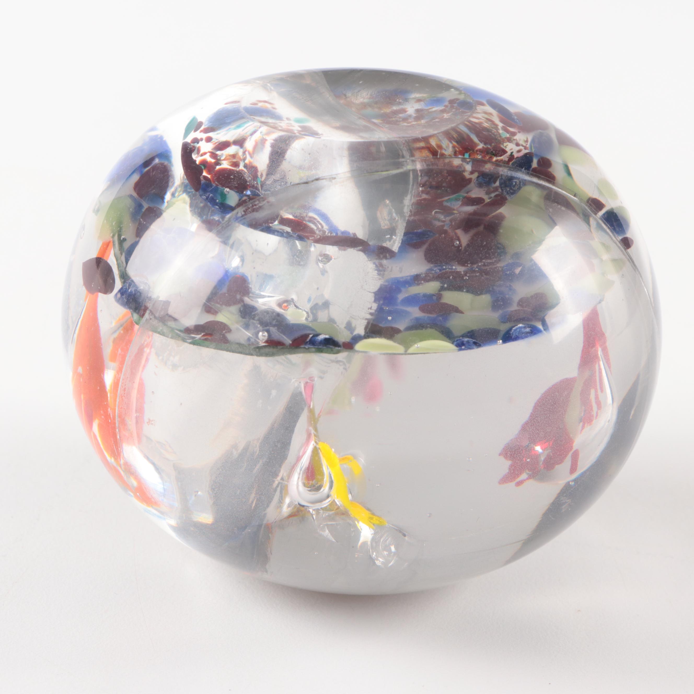 Handmade Art Glass Paperweight