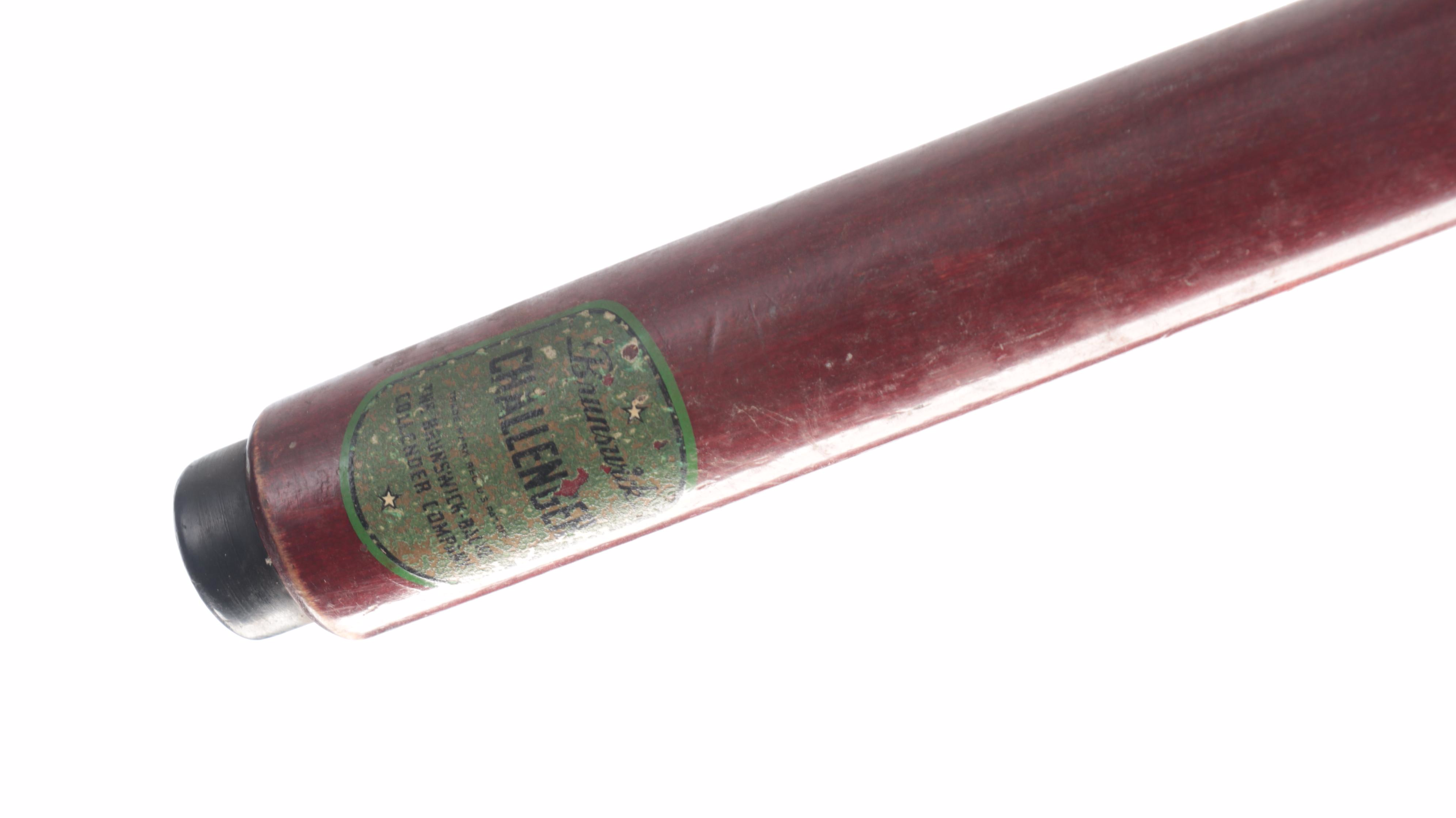 Brunswick "Challenger" and Other Pool Cues