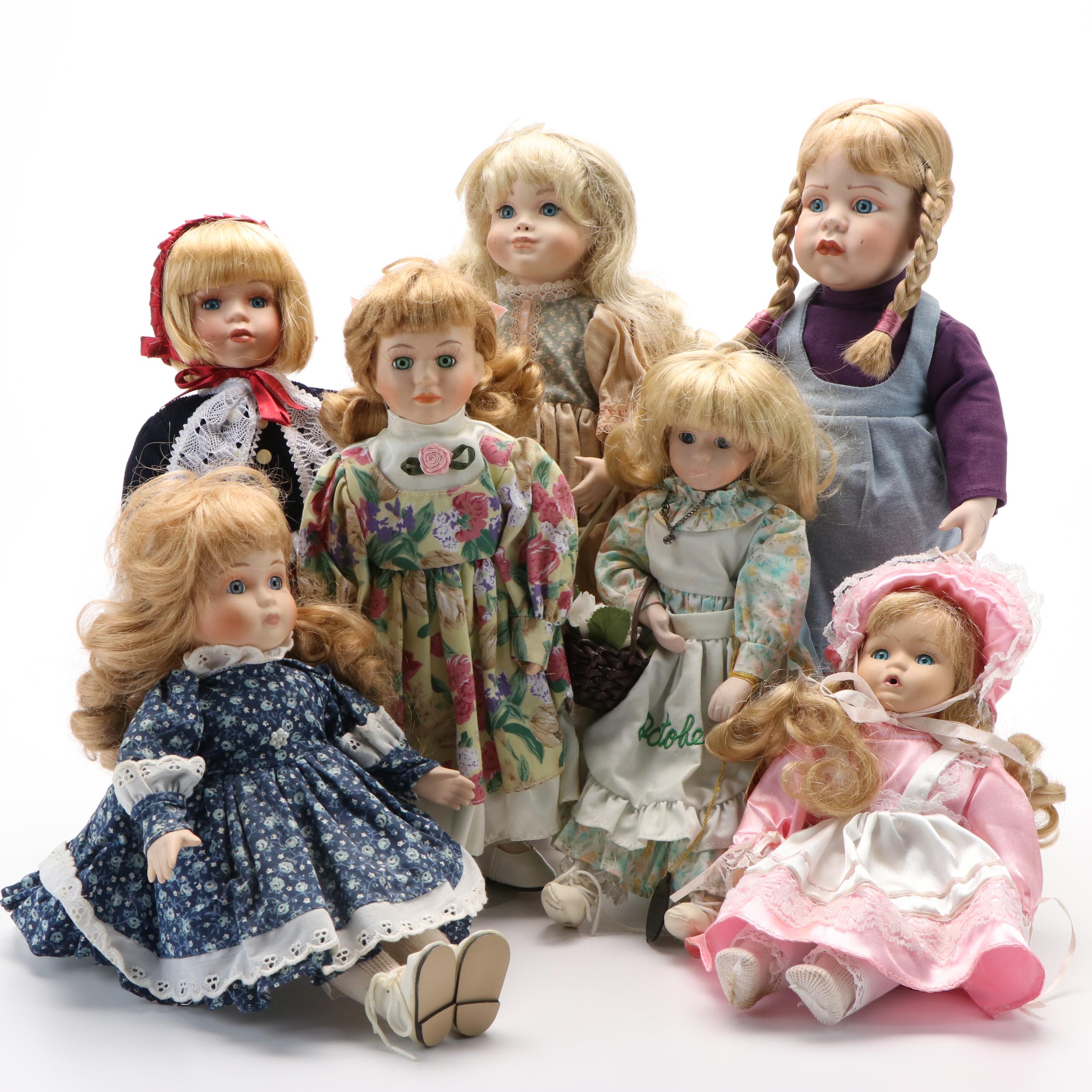 Heritage Mint, Brinn's, Geppeddo and Other Porcelain Dolls