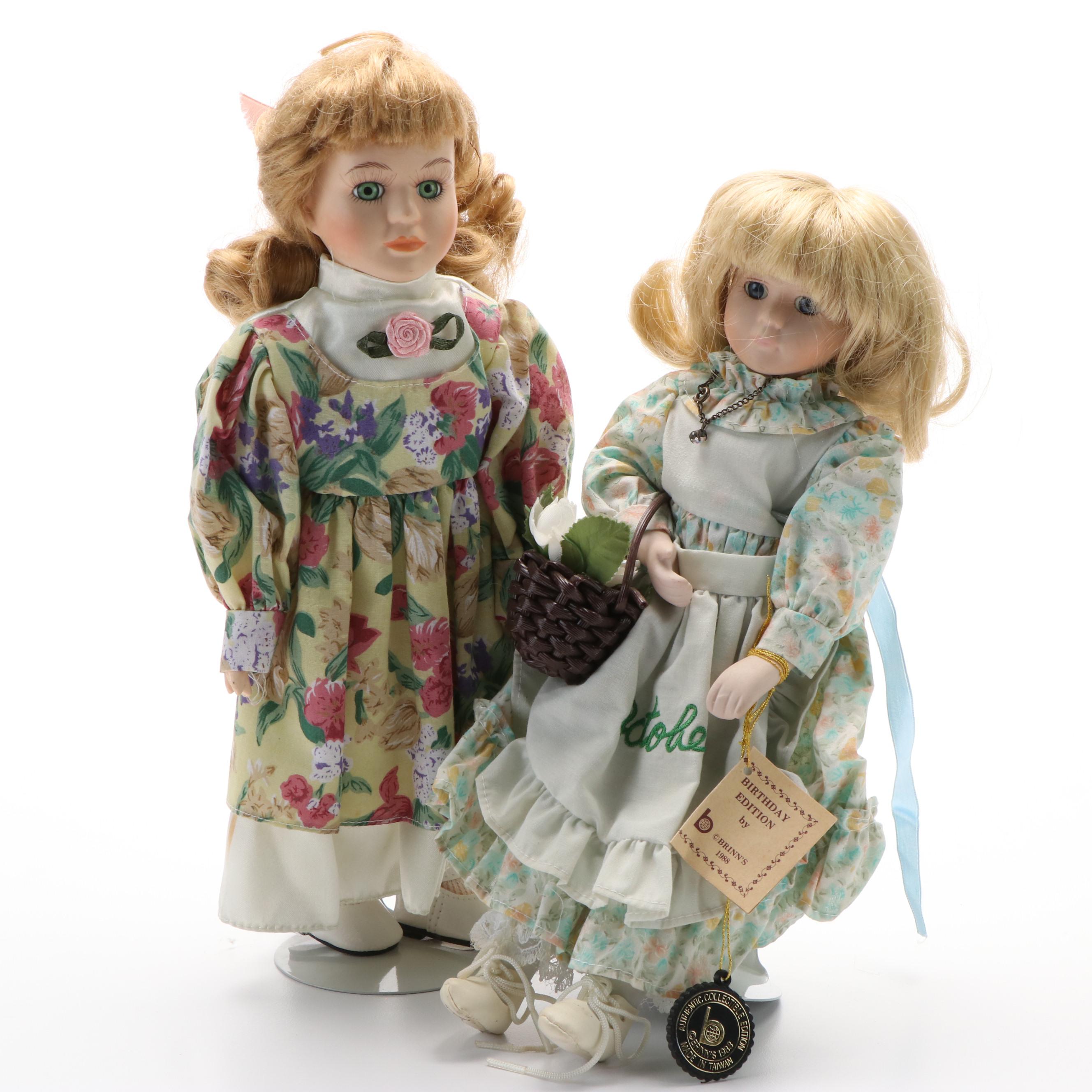 Heritage Mint, Brinn's, Geppeddo and Other Porcelain Dolls