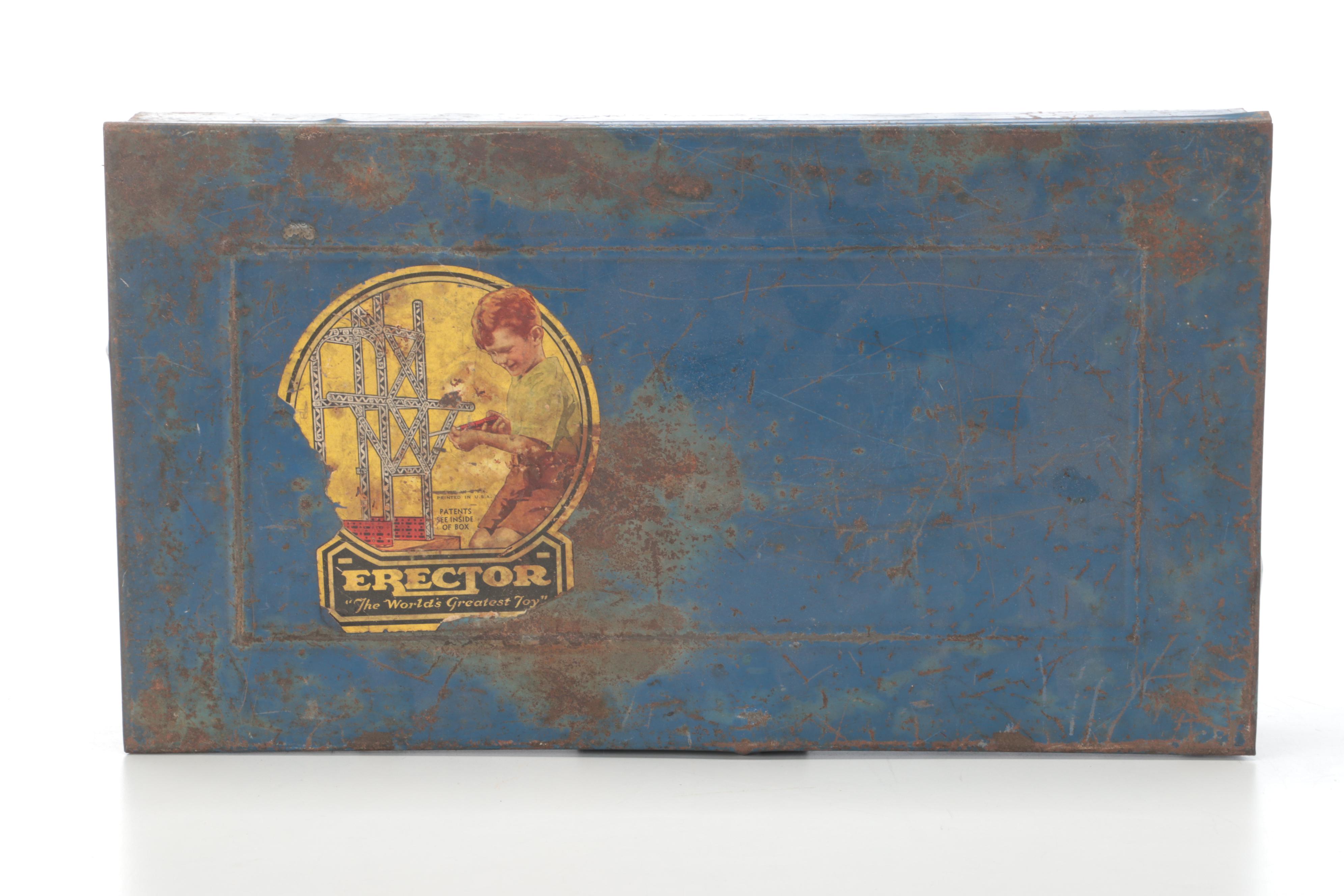 Gilbert Erector Rocket Launcher Set and No. 7 1/2 Engineer's Set