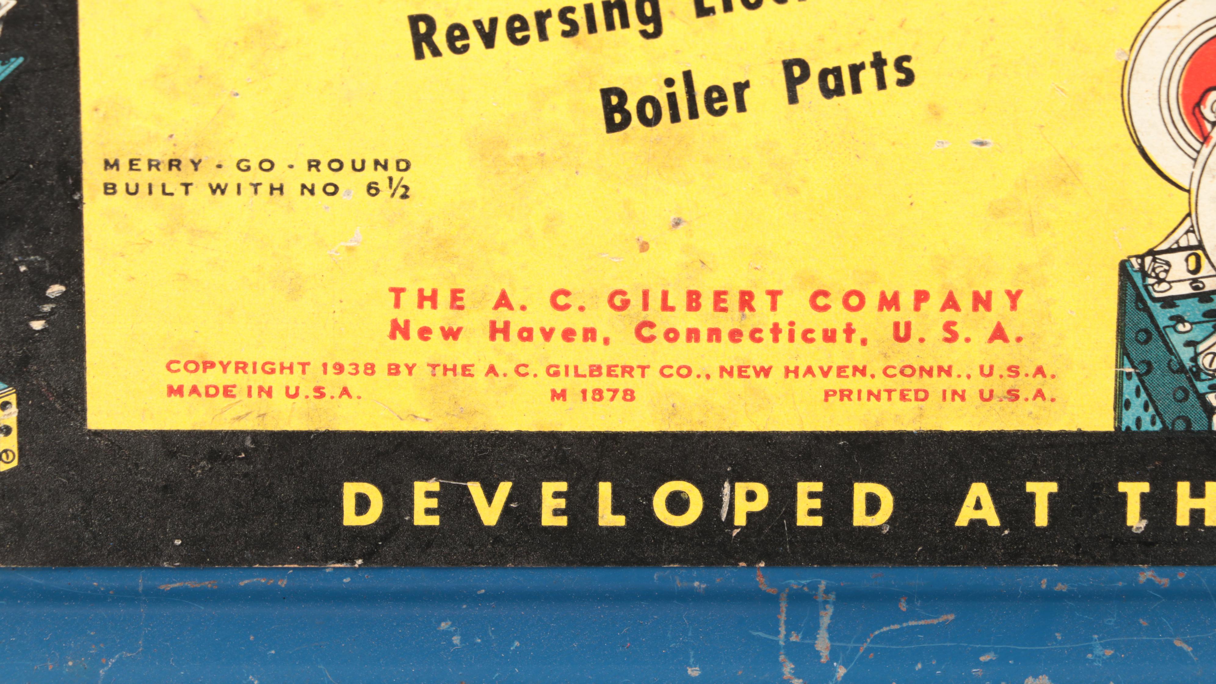 Gilbert Erector Rocket Launcher Set and No. 7 1/2 Engineer's Set