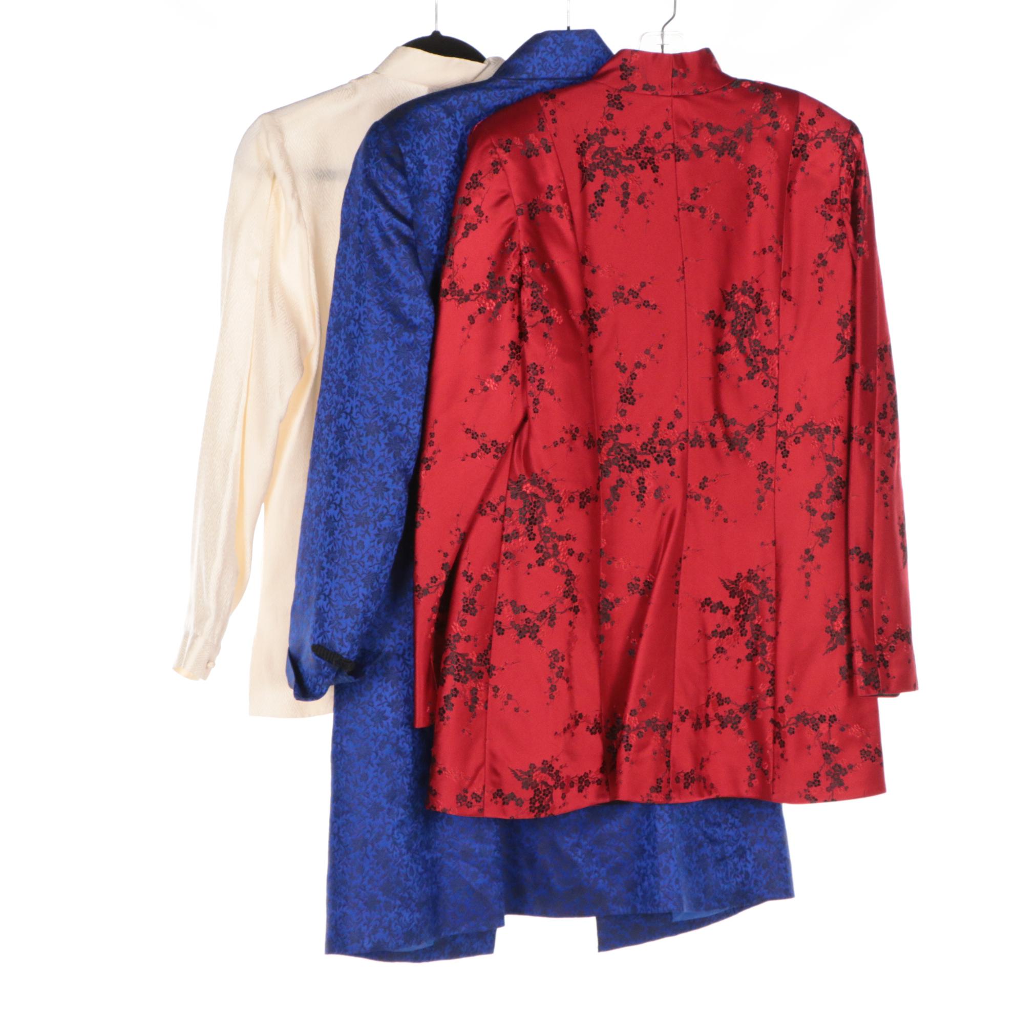 Shanghai Tang Silk Mandarin Jackets and Flores & Flores Brocade Jacket and Top