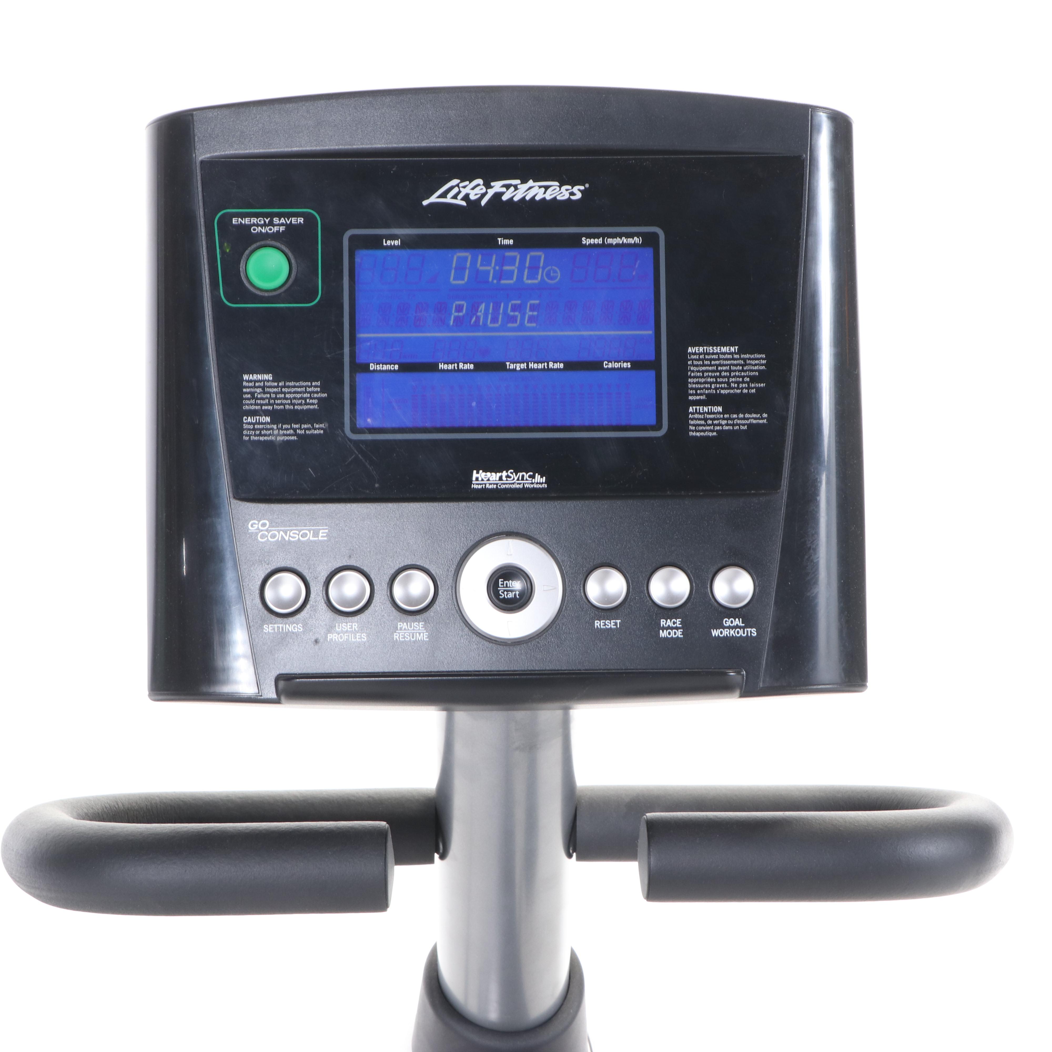 Life Fitness RS3 Recumbent Stationary Bike With Digital Display