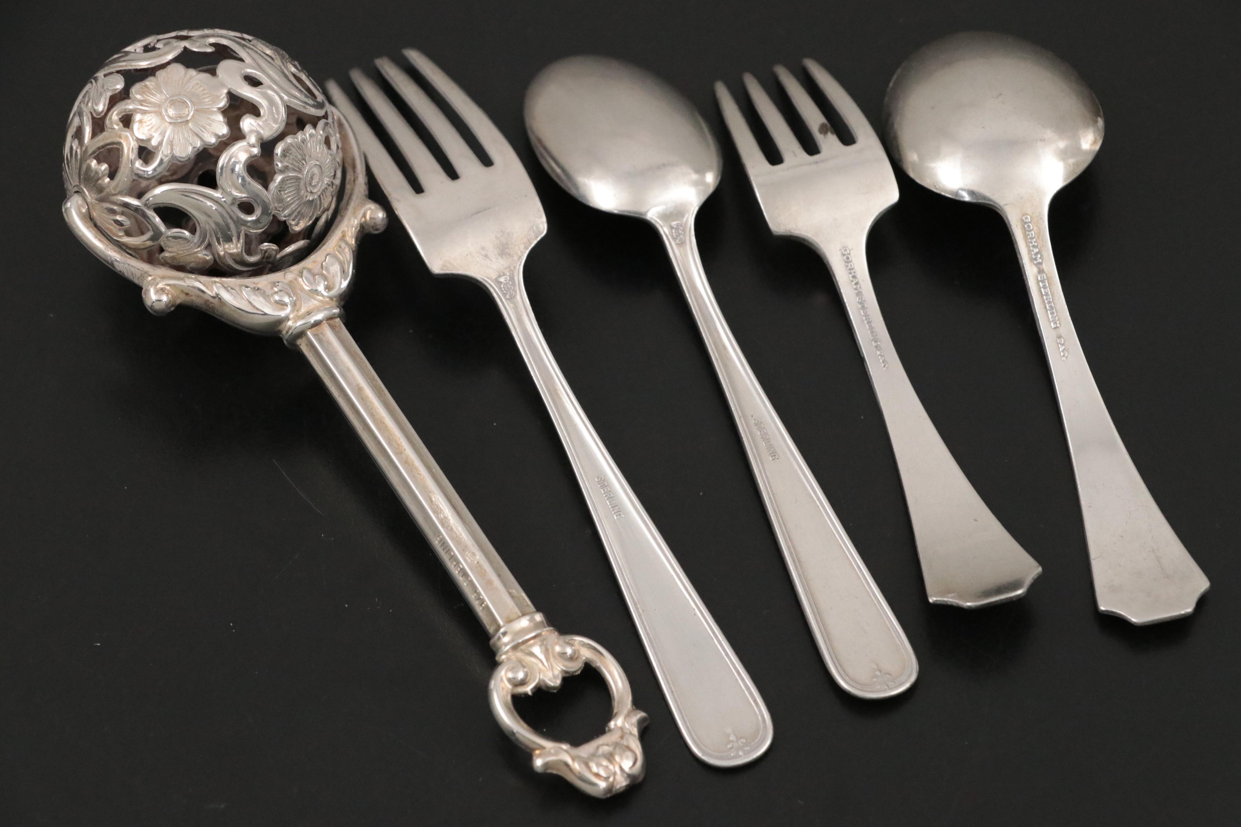 Tiffany & Co. Sterling Silver Baby Cups with Sterling Silver Rattle and More