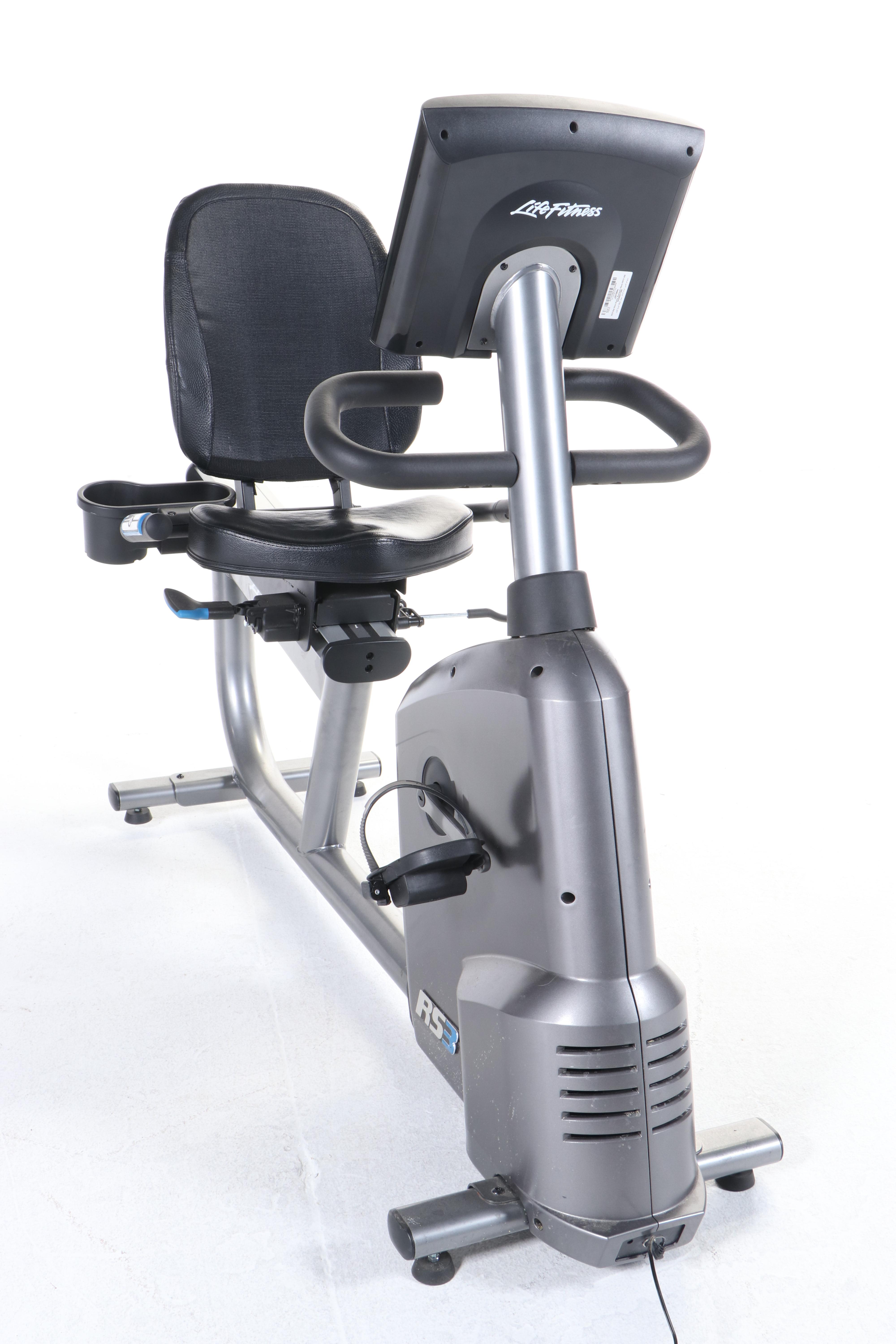 Life Fitness RS3 Recumbent Stationary Bike With Digital Display