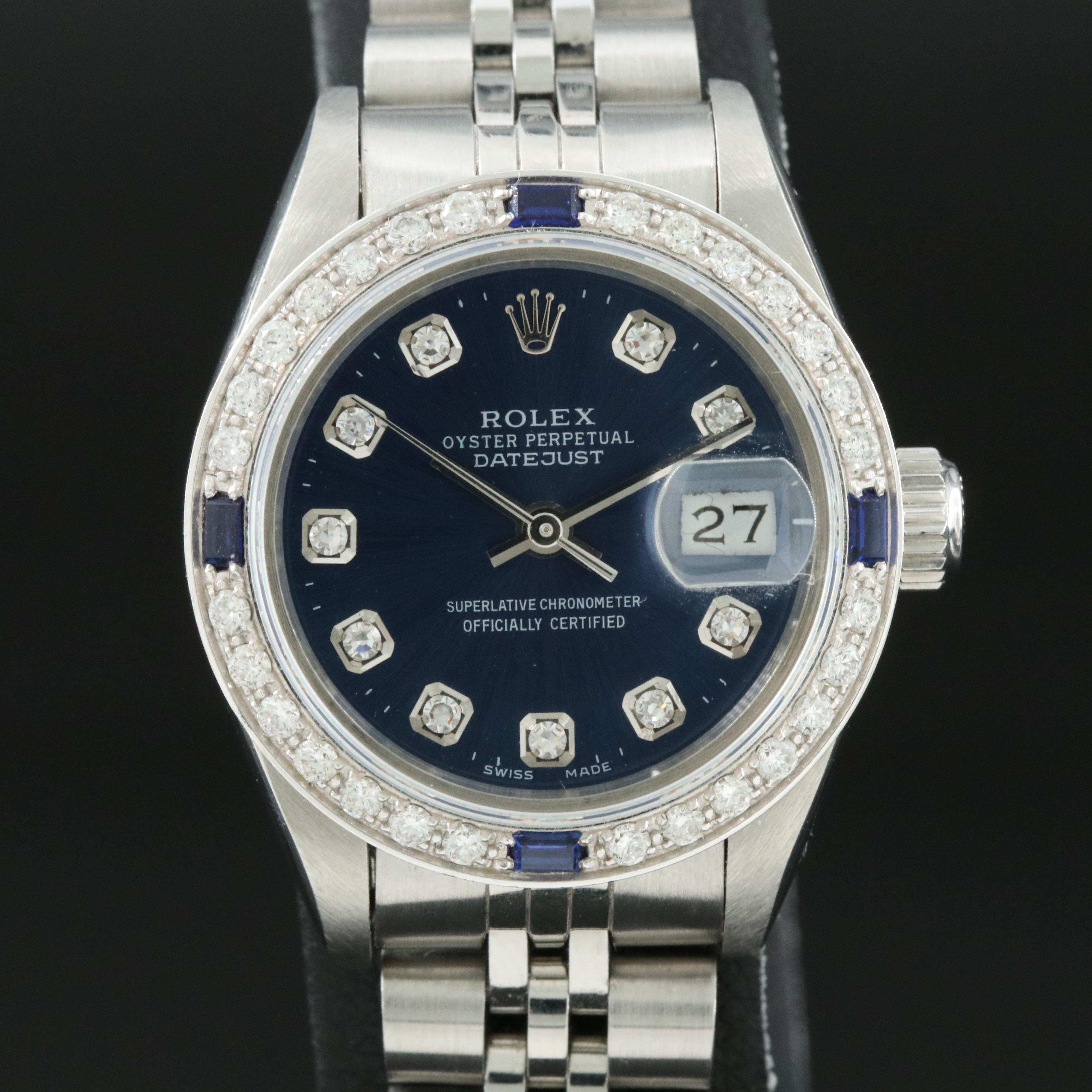 1991 Custom Rolex Datejust Watch