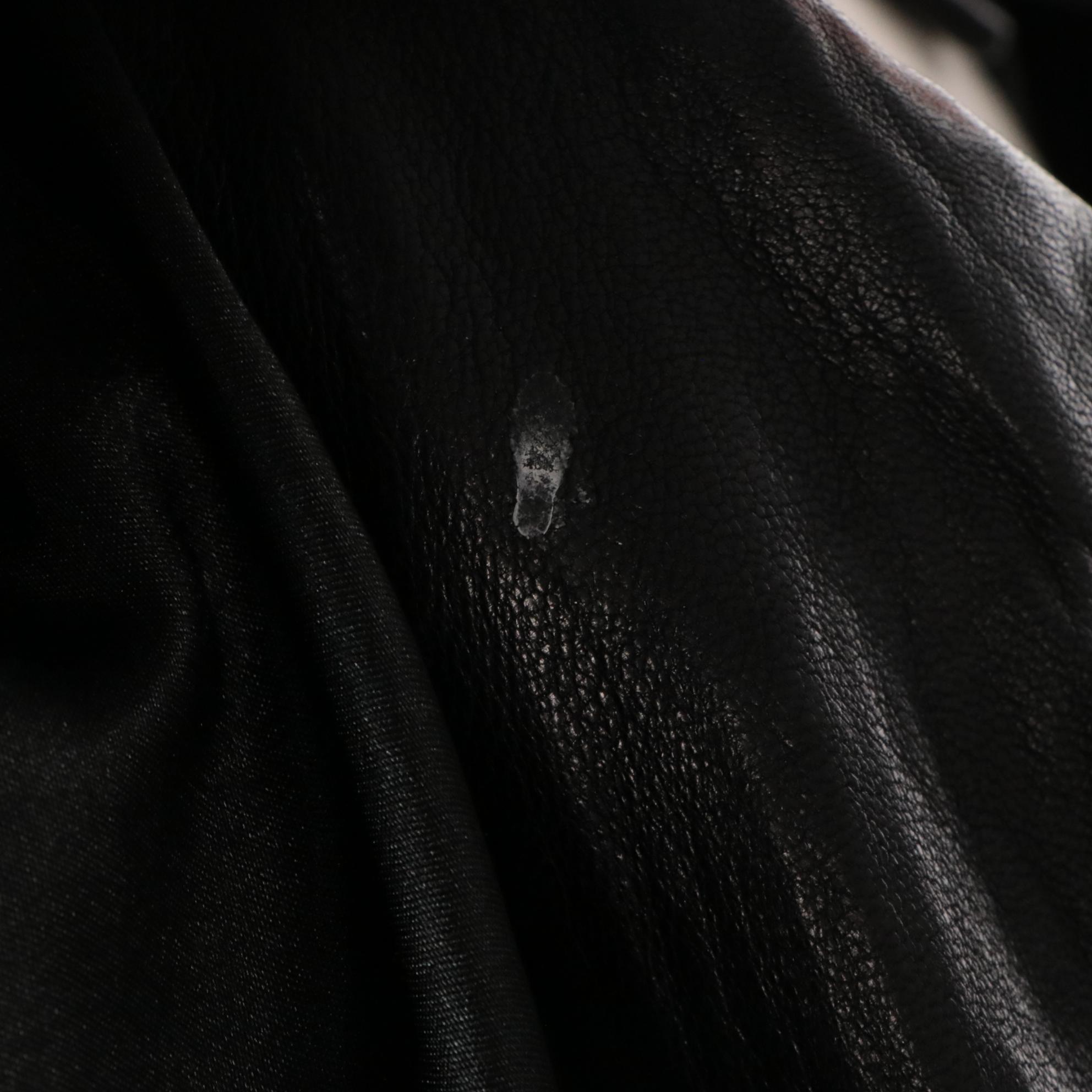 Men's Portrait Black Leather Jacket