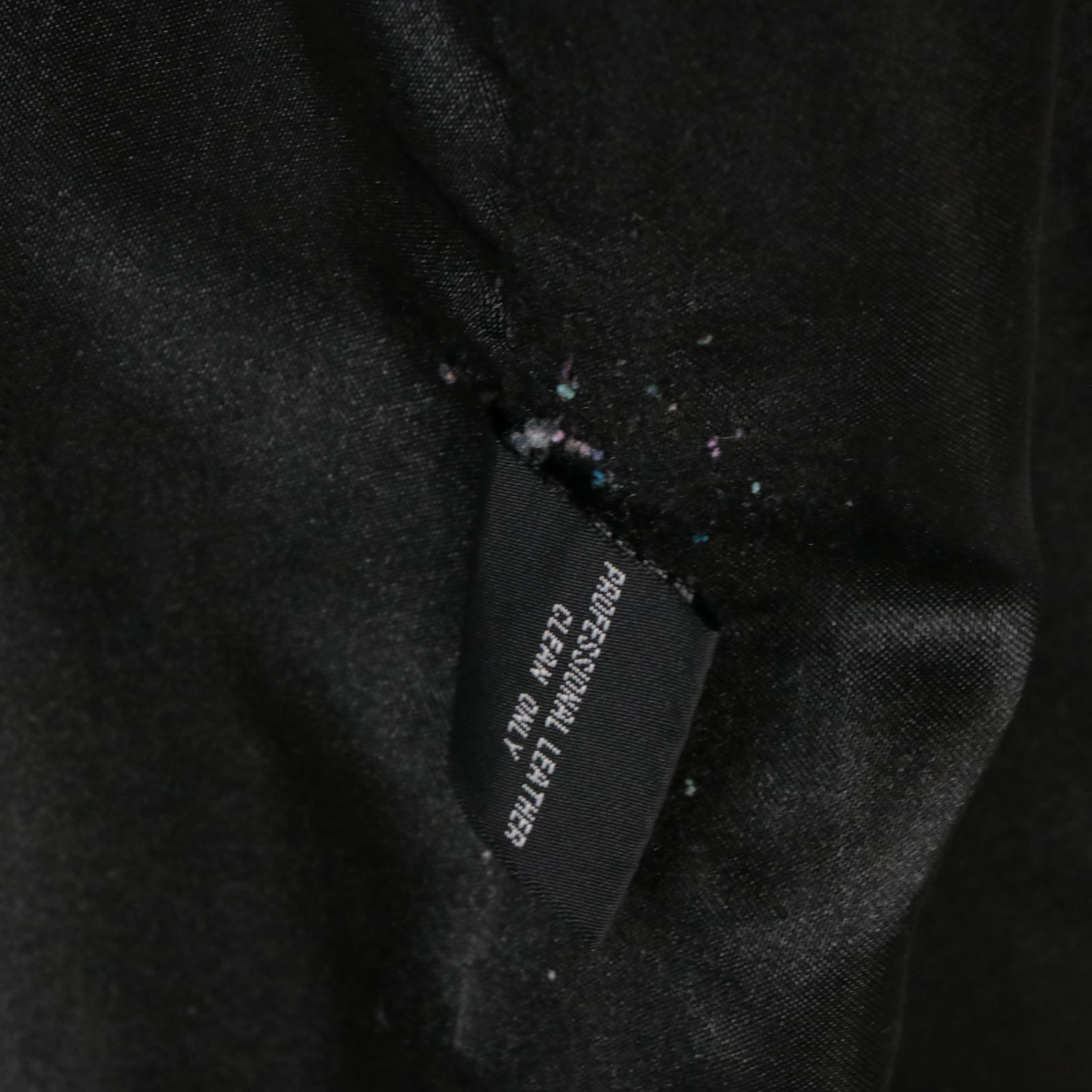 Men's Portrait Black Leather Jacket