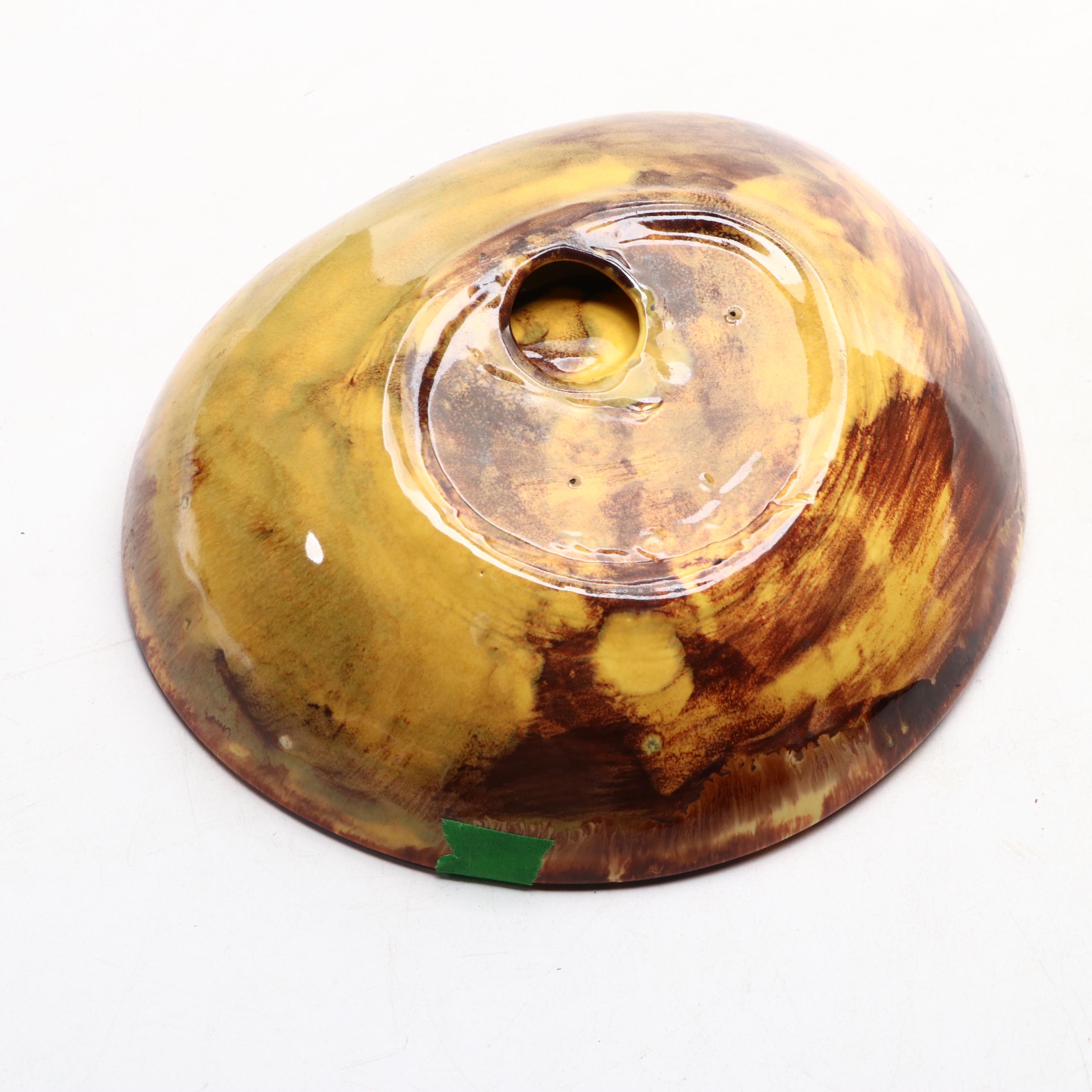 Drip Glazed and Other Pottery and Murano Glass Ashtrays, Mid to Late 20th C