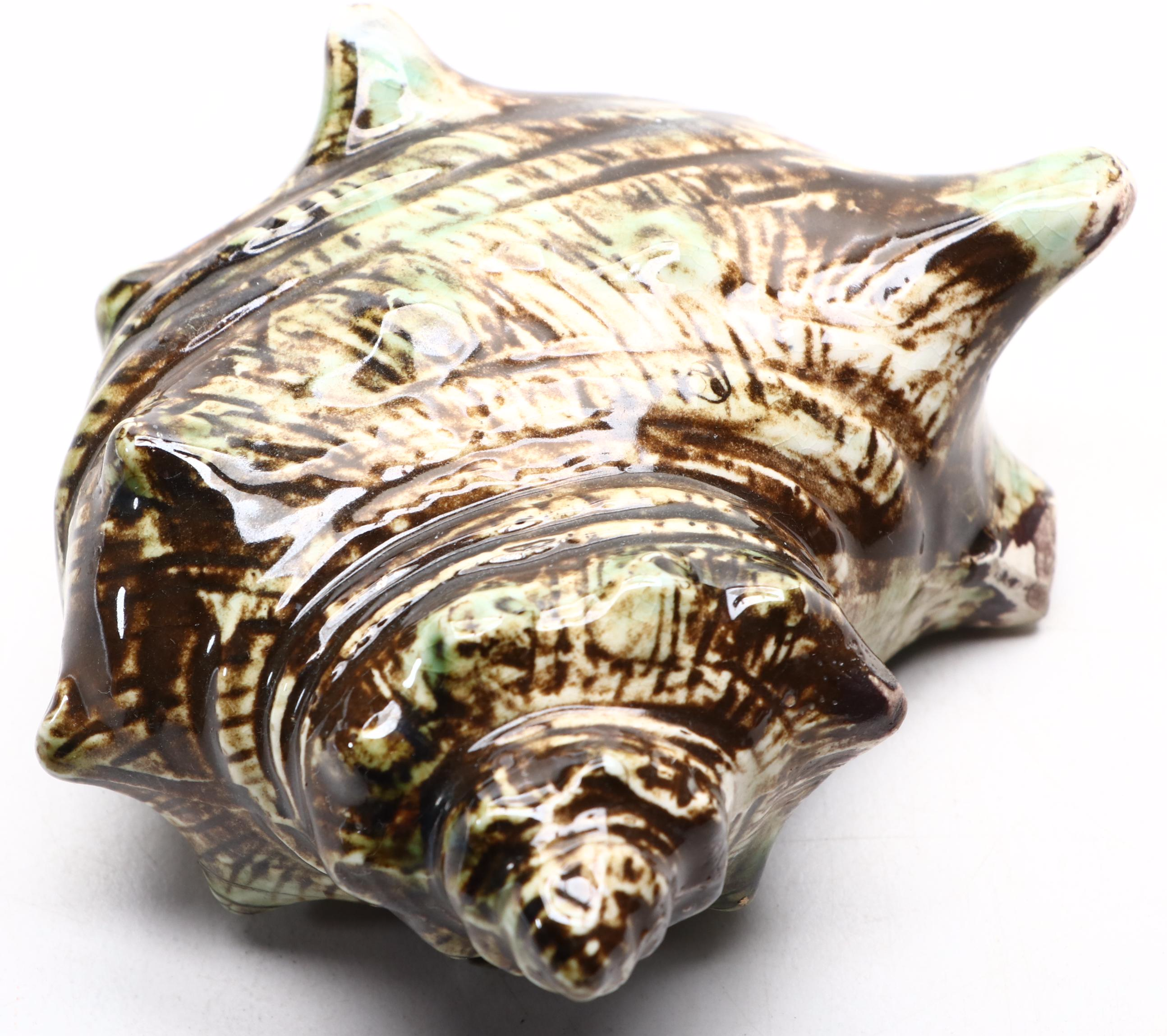 Drip Glazed and Other Pottery and Murano Glass Ashtrays, Mid to Late 20th C