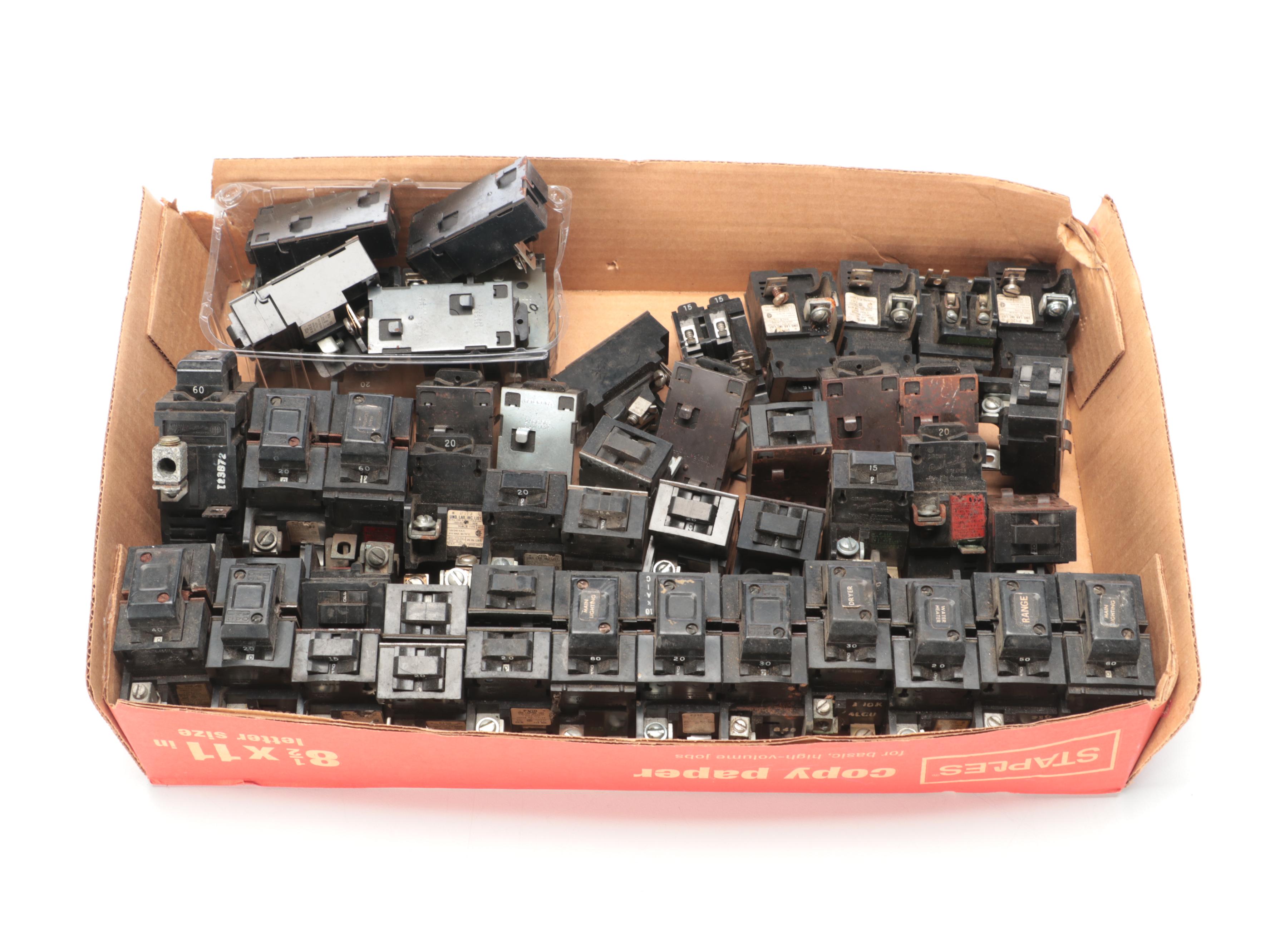 General Electric Three-Pole, Two-Pole and Single Pole Circuit Breakers