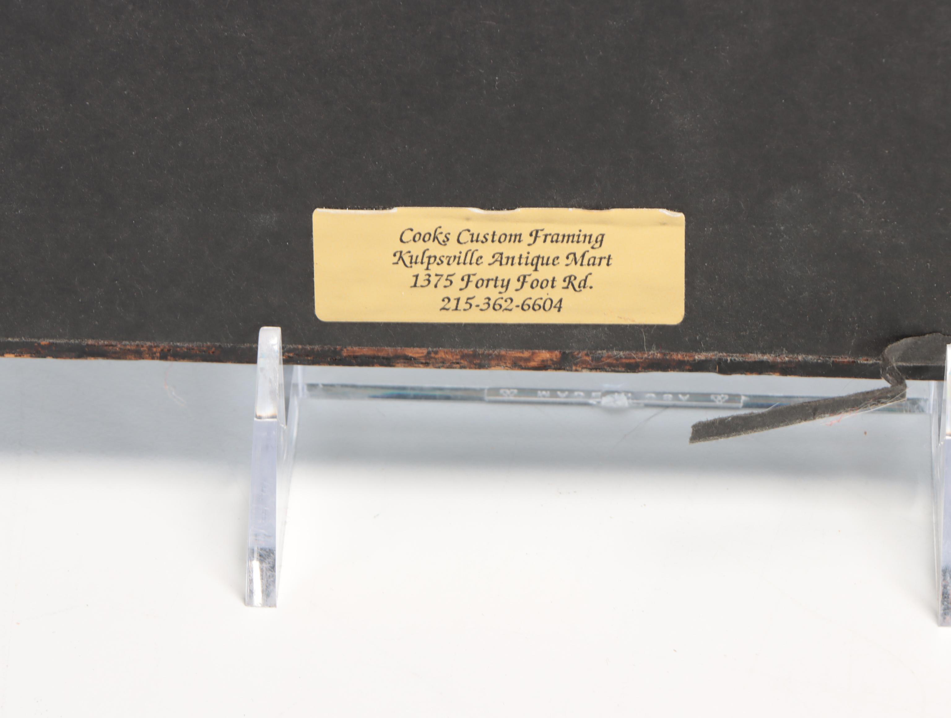 Negro League American Giants Print with Pennant, and More, Mid-Late 20th Century