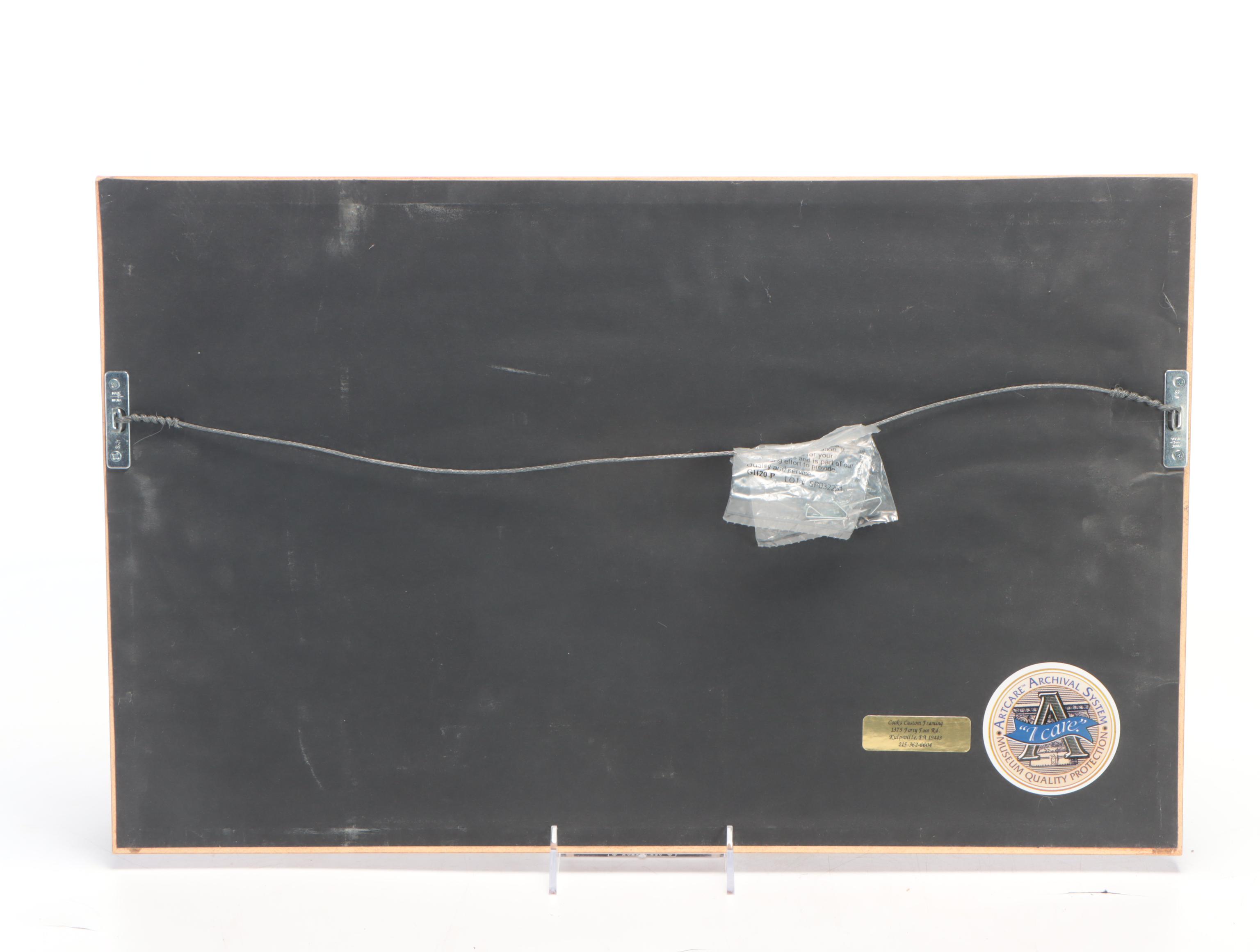 Negro League American Giants Print with Pennant, and More, Mid-Late 20th Century